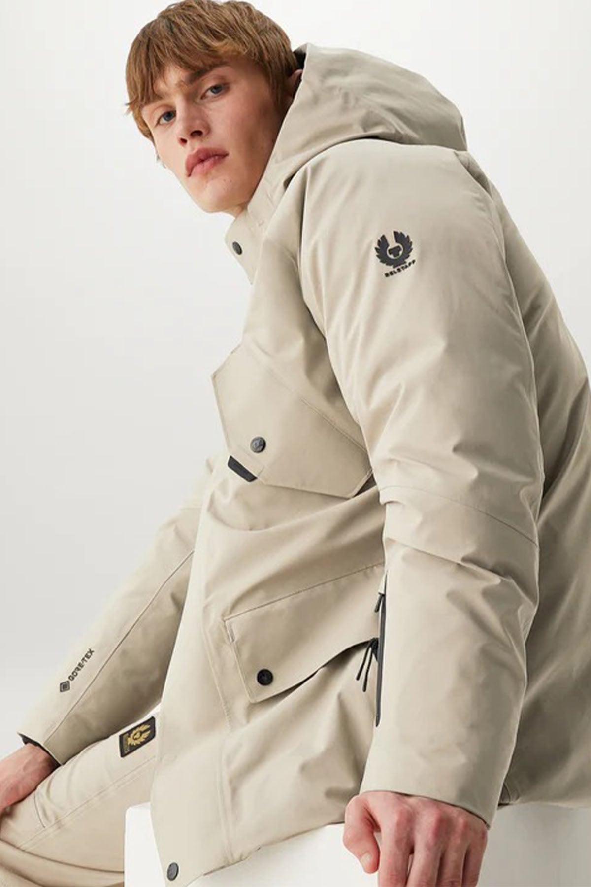 Belstaff Kapüşonlu Teknik Kumaş Mont-Libas Trendy Fashion Store