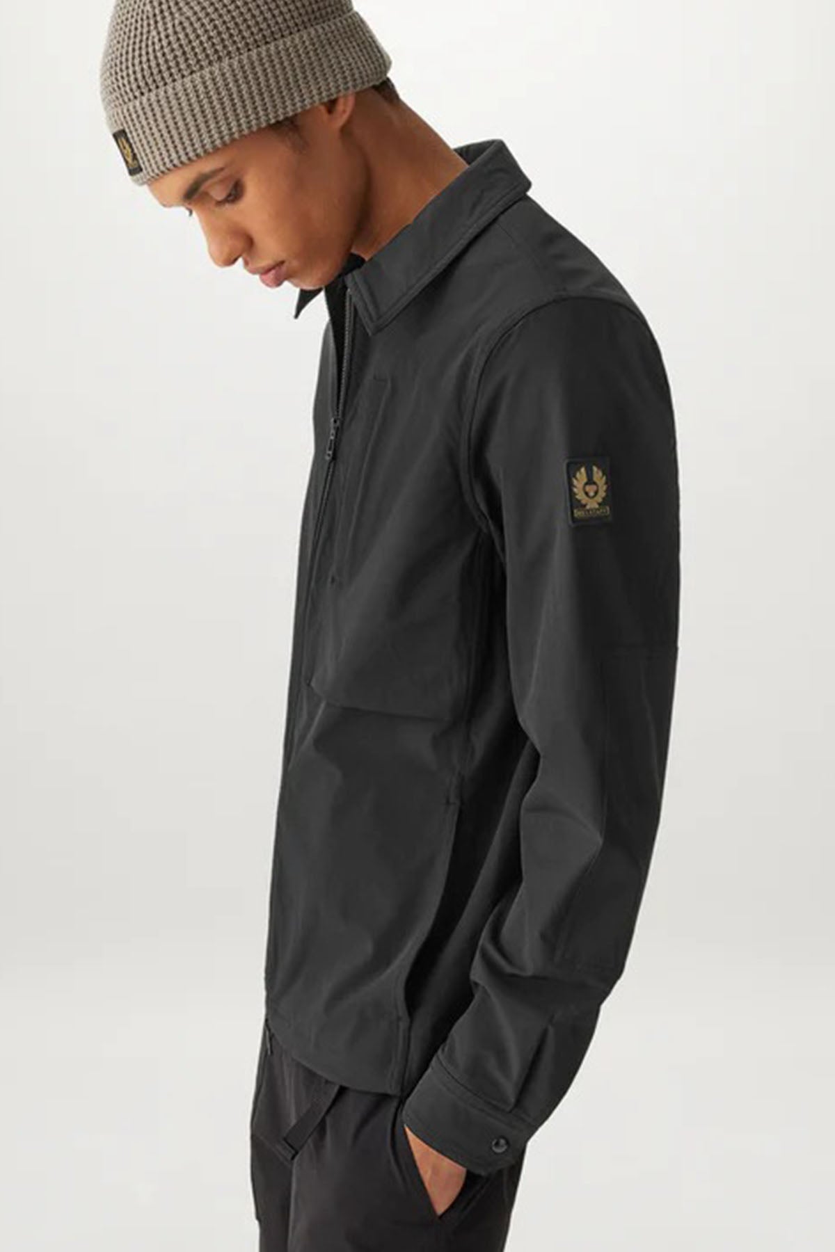 Belstaff Klasik Yaka Cep Detaylı Ceket-Libas Trendy Fashion Store