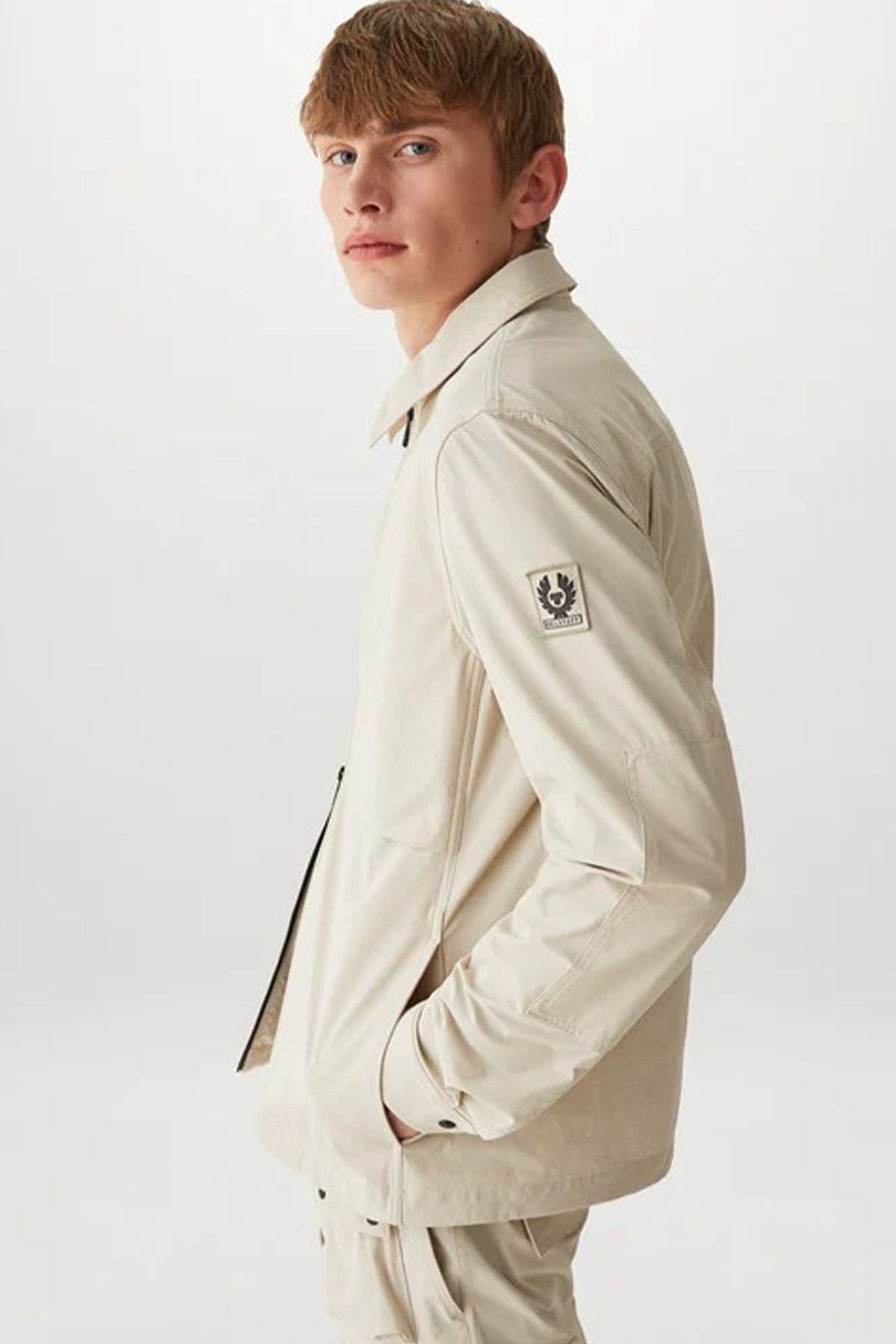 Belstaff Klasik Yaka Cep Detaylı Fermuarlı Ceket-Libas Trendy Fashion Store