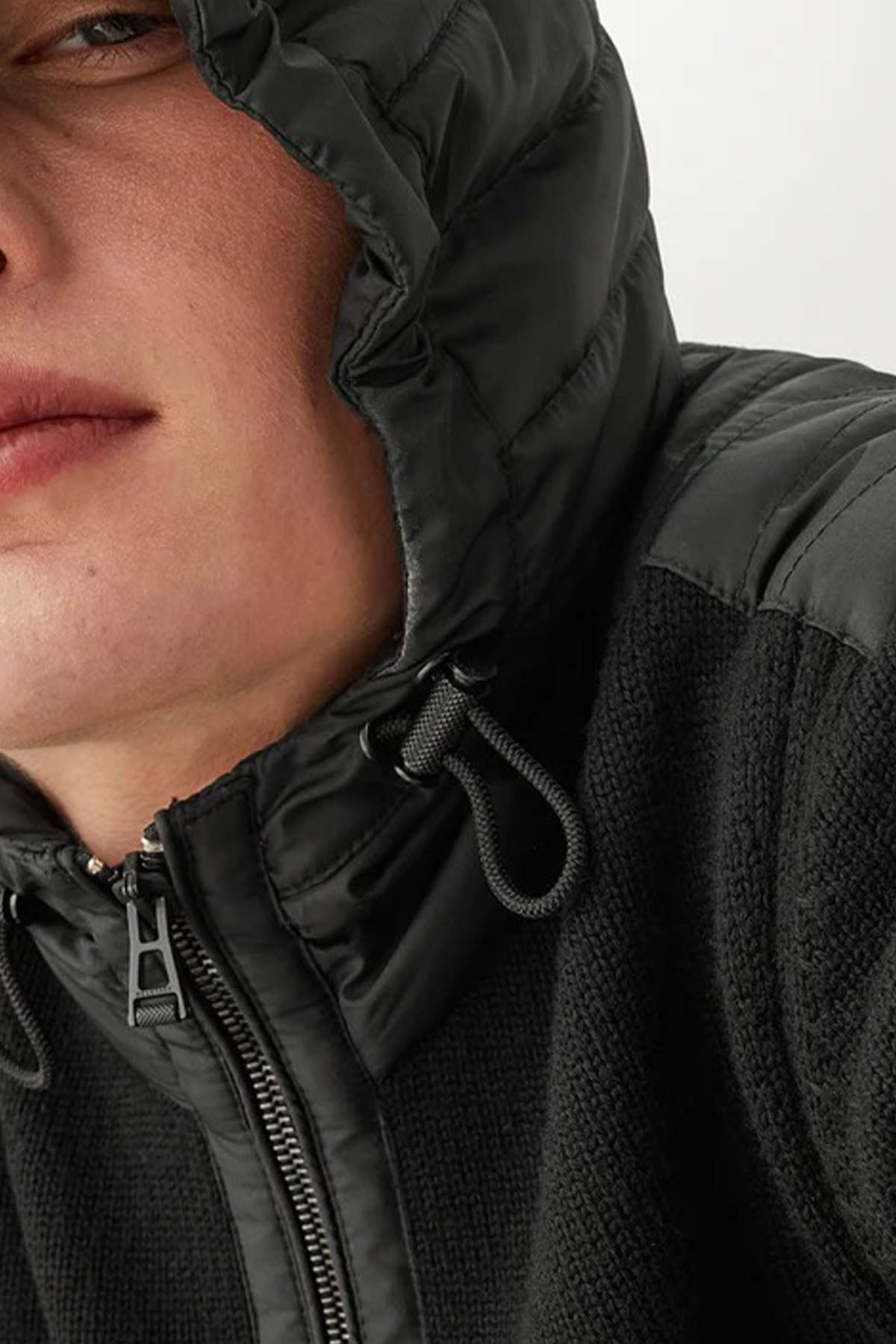 Belstaff Kapüşonlu Örgü Yün Ceket-Libas Trendy Fashion Store