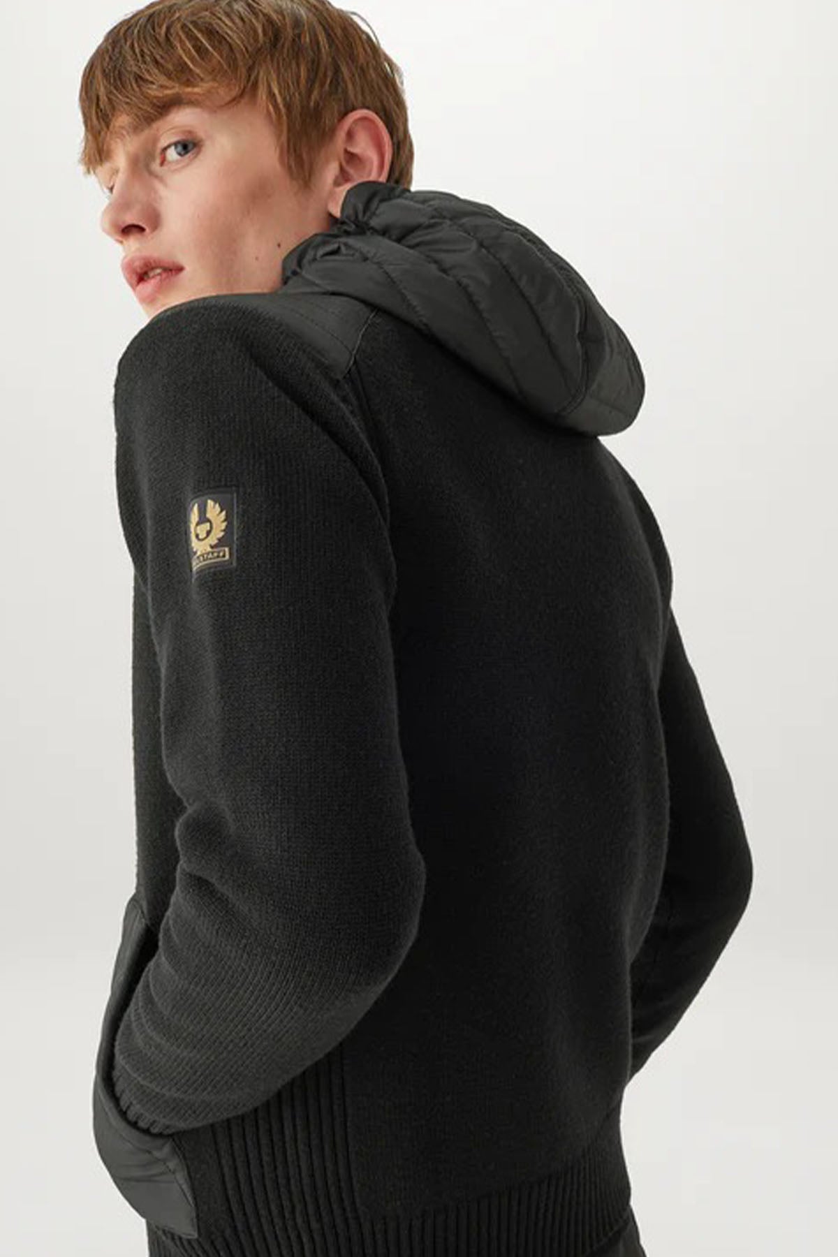 Belstaff Kapüşonlu Örgü Yün Ceket-Libas Trendy Fashion Store