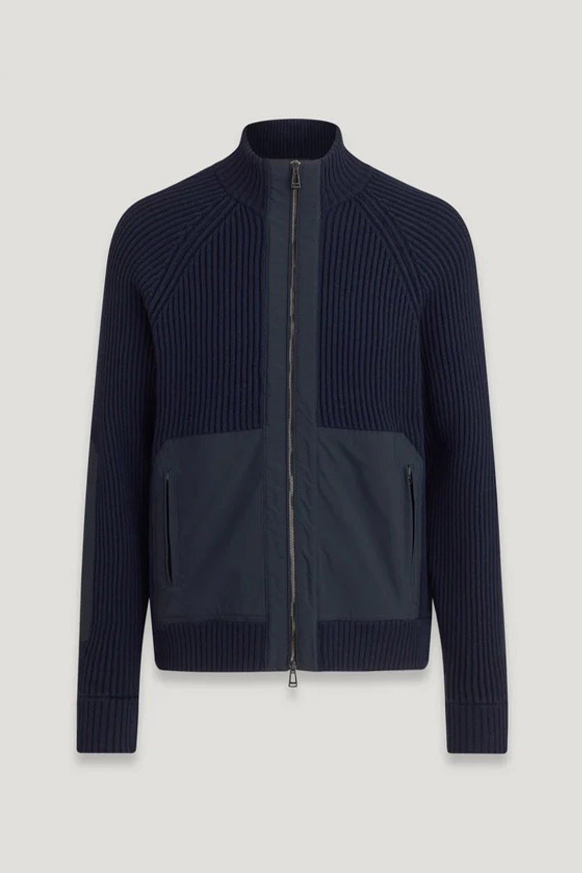 Belstaff Dik Yaka Örgü Yün Ceket-Libas Trendy Fashion Store