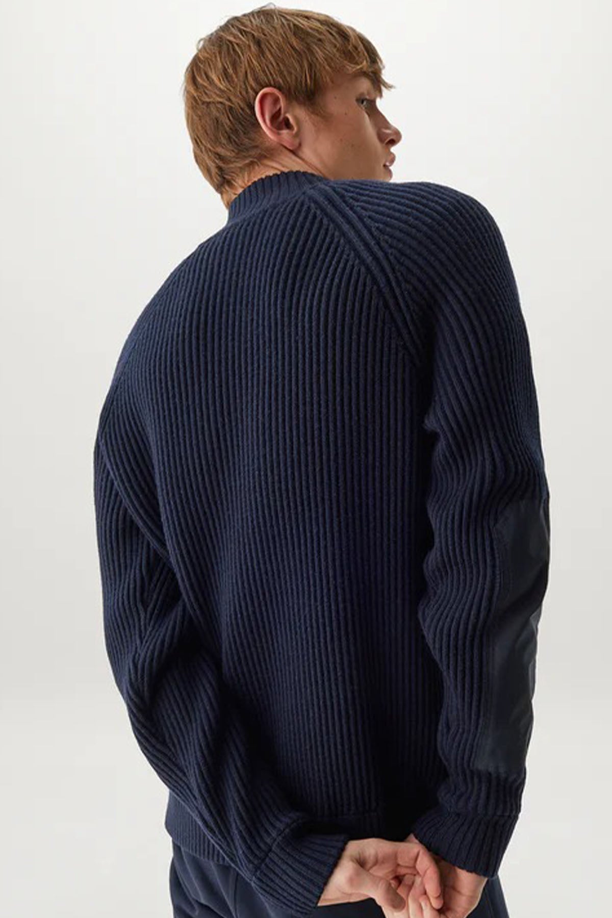 Belstaff Dik Yaka Örgü Yün Ceket-Libas Trendy Fashion Store