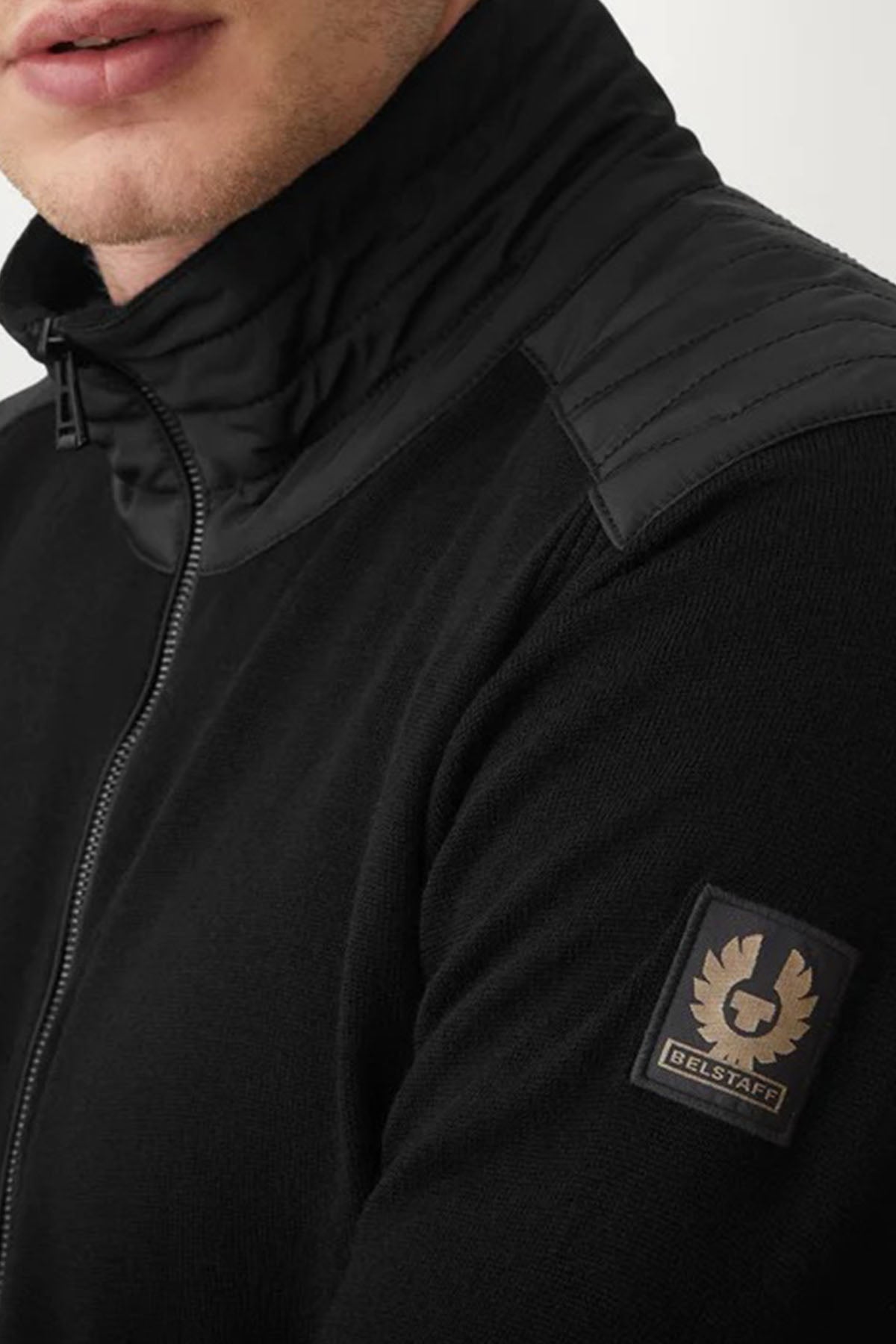 Belstaff Dik Yaka Örgü Triko Yün Ceket-Libas Trendy Fashion Store