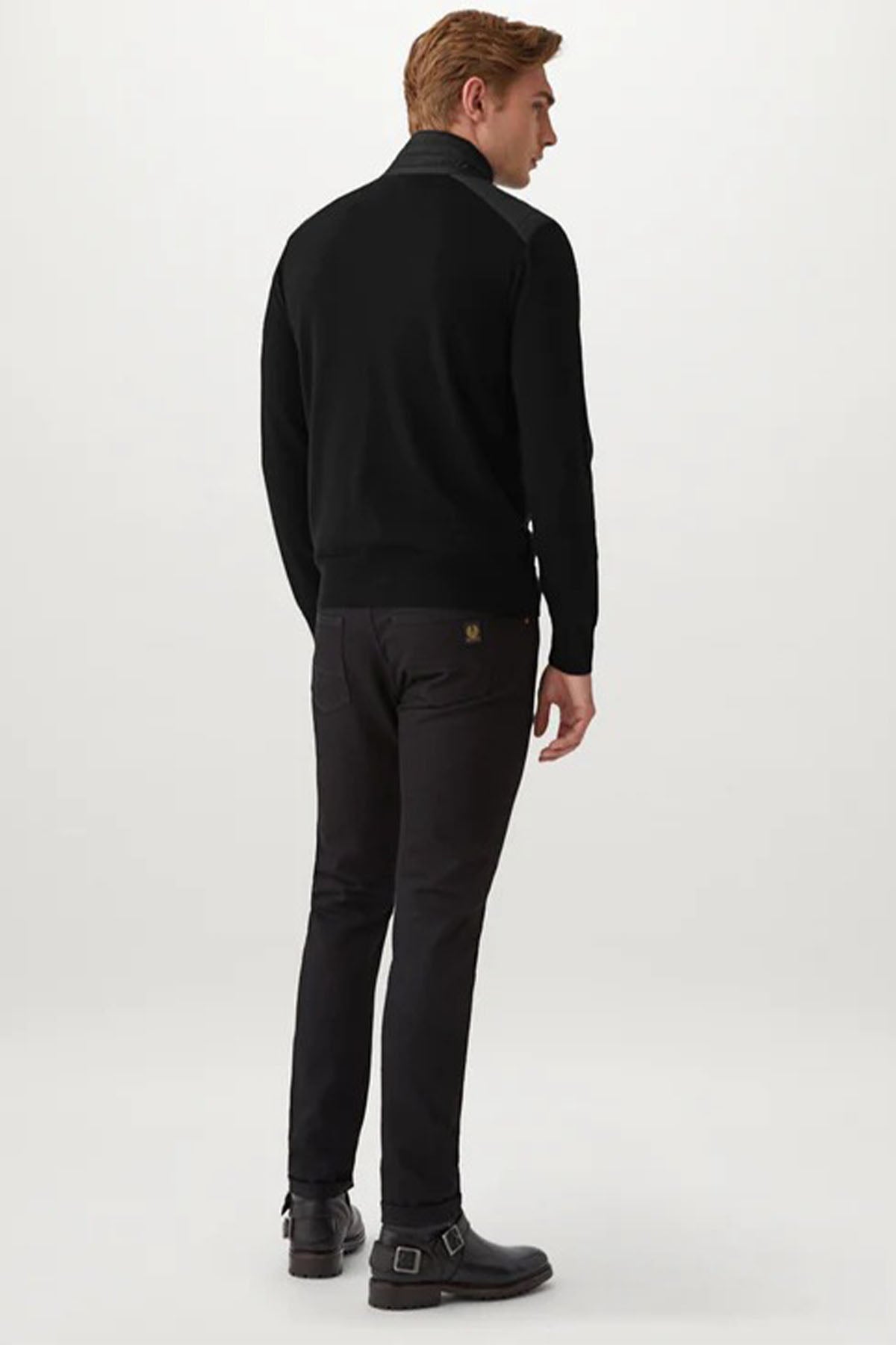 Belstaff Dik Yaka Örgü Triko Yün Ceket-Libas Trendy Fashion Store