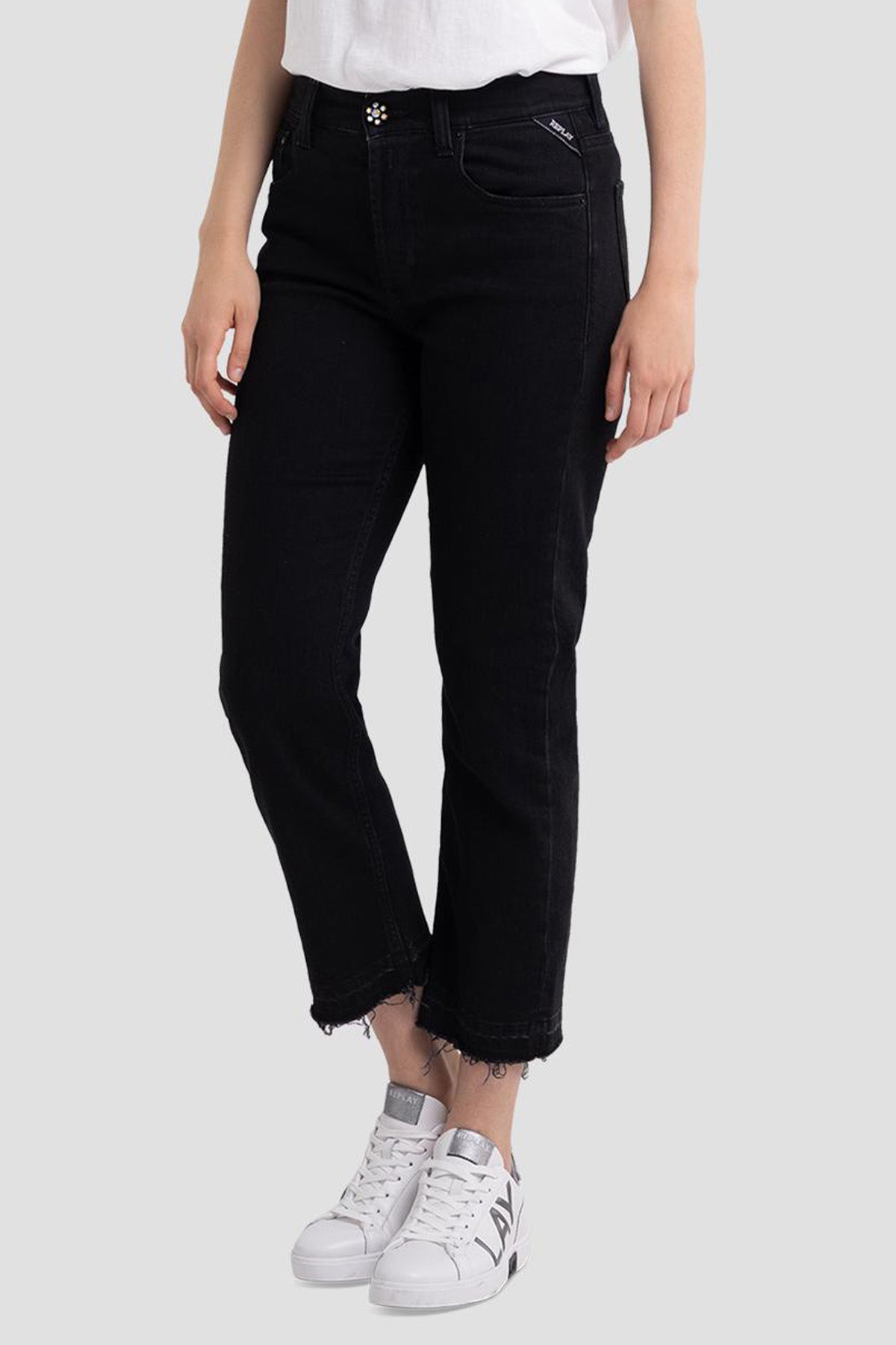 Replay Majike Cropped Straight Fit Jeans-Libas Trendy Fashion Store