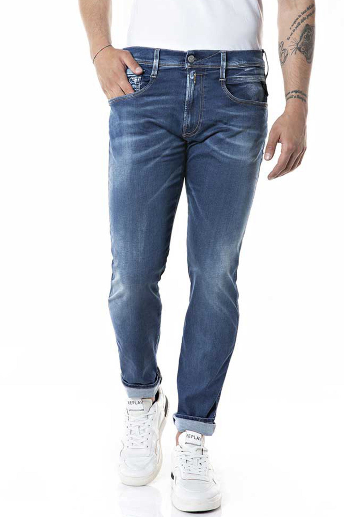 Replay Anbass Hyperflex X-Lite Re-Used Slim Fit Jeans-Libas Trendy Fashion Store
