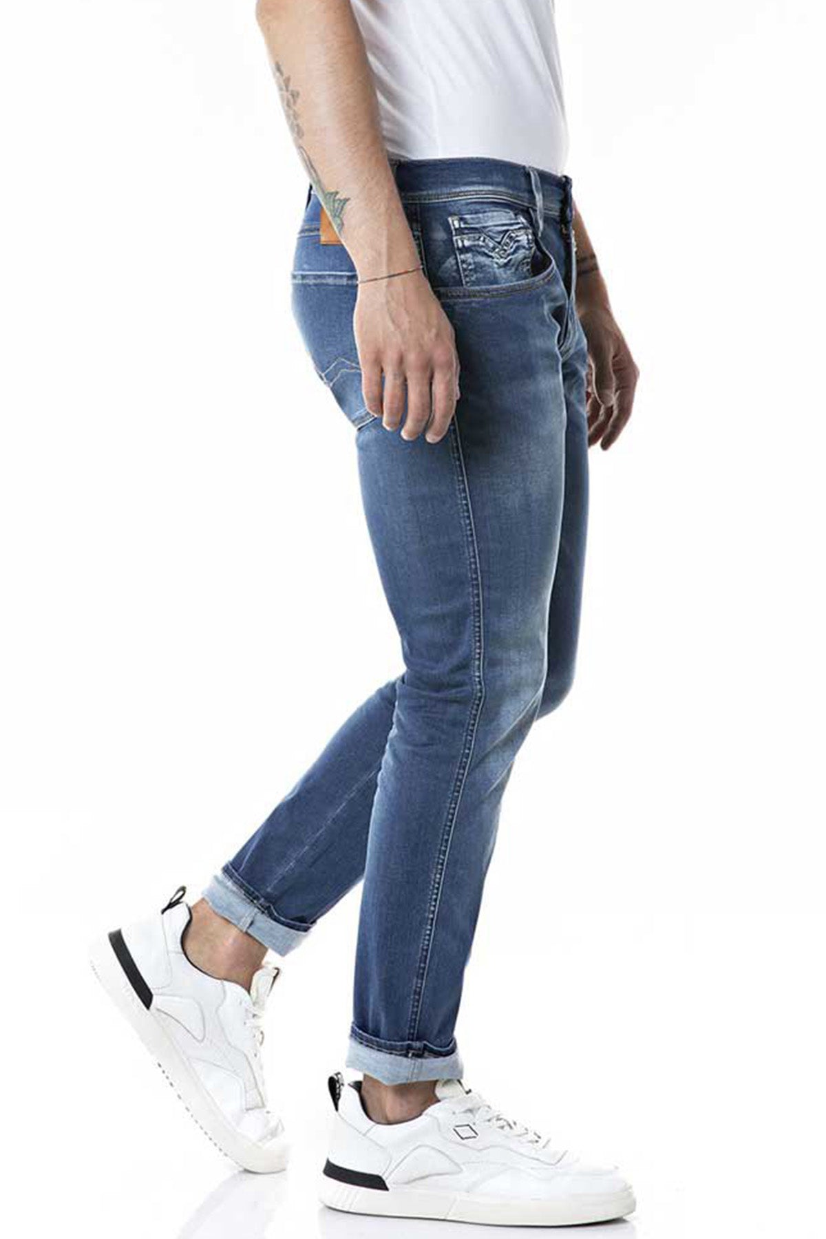 Replay Anbass Hyperflex X-Lite Re-Used Slim Fit Jeans-Libas Trendy Fashion Store