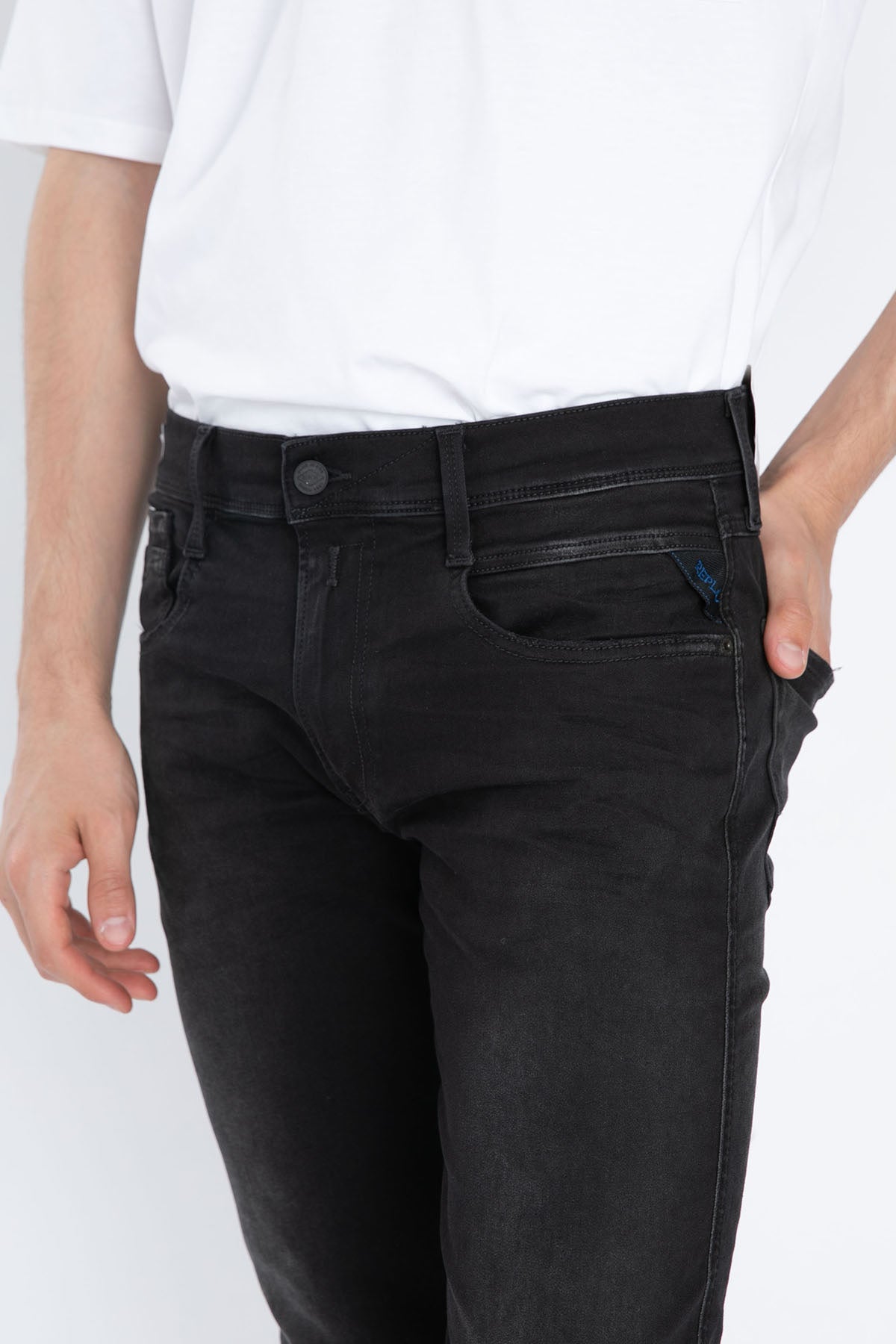 Replay Anbass Hyperflex X-Lite Re-Used Slim Fit Jeans-Libas Trendy Fashion Store