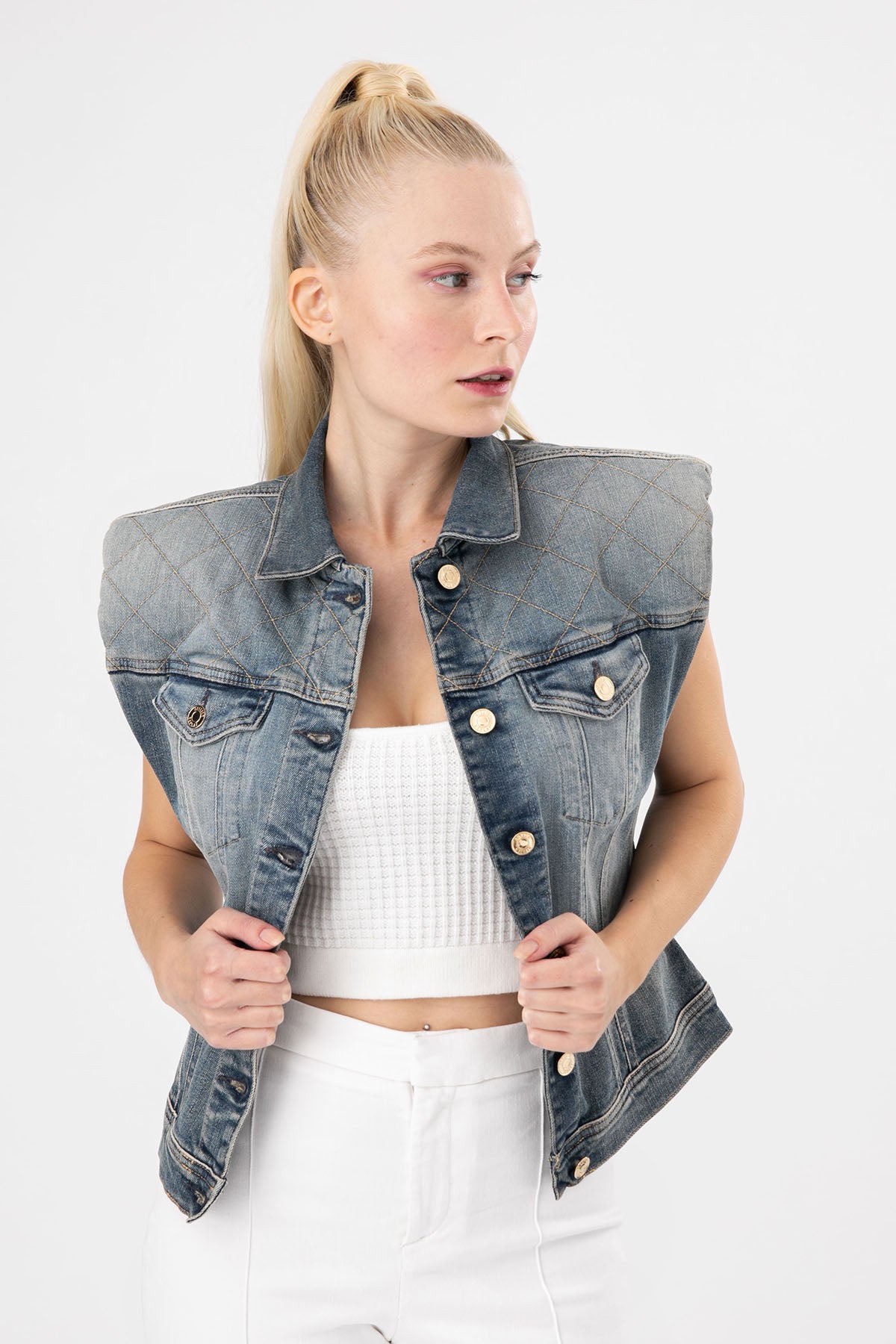 Replay Denim Yelek-Libas Trendy Fashion Store