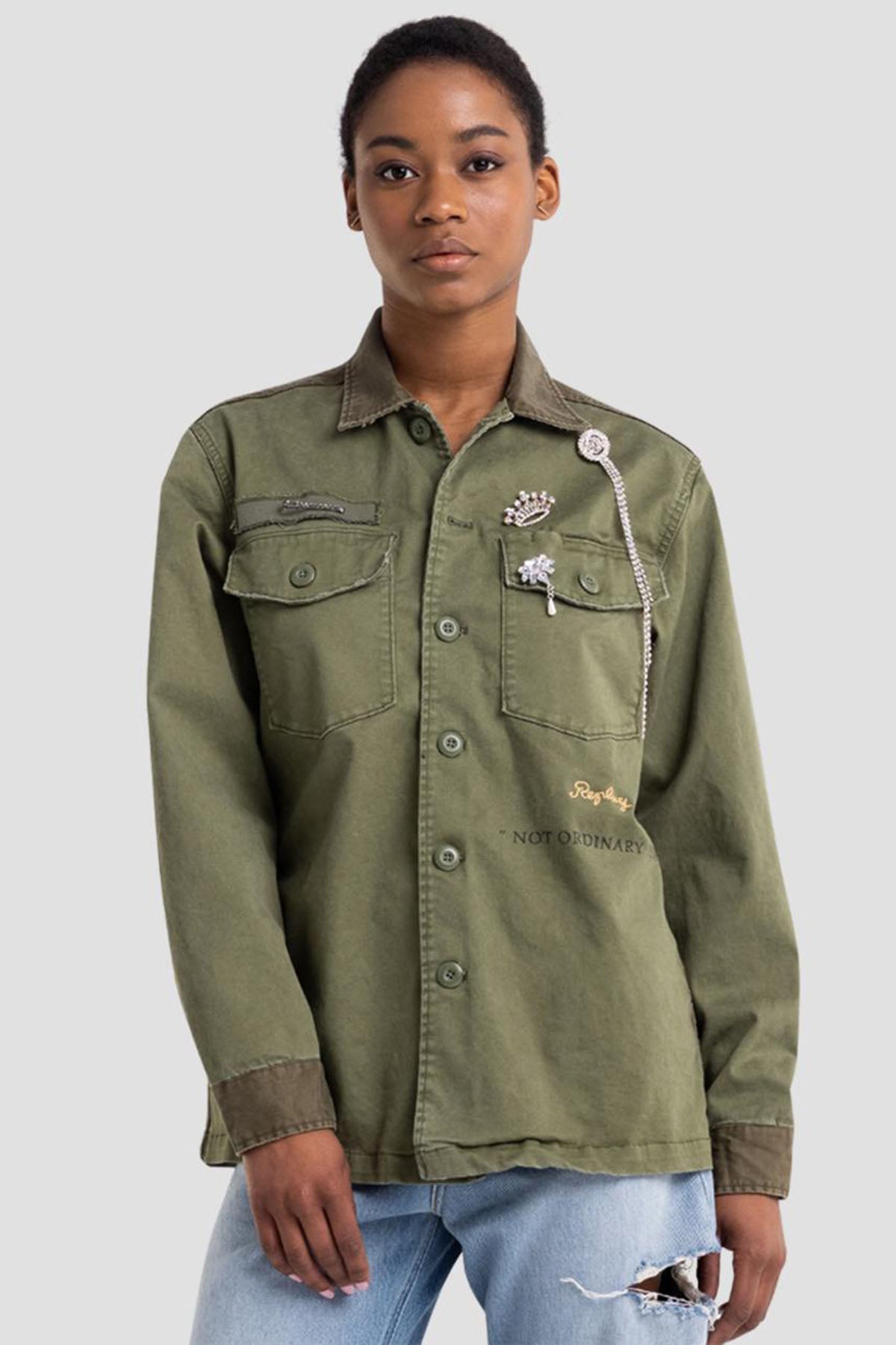 Replay Cep Detaylı Çift Renk Gömlek-Libas Trendy Fashion Store