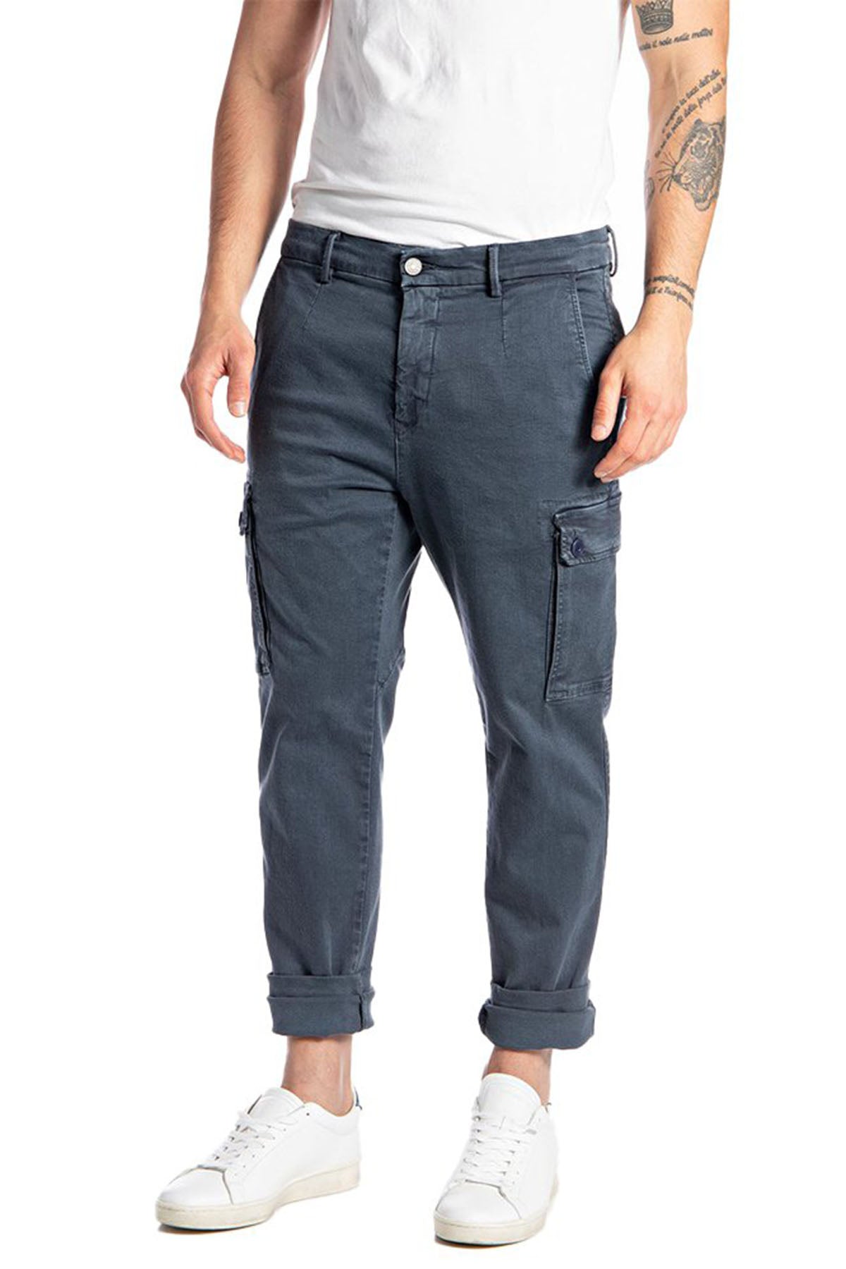 Replay Jaan Hyperflex X-Lite Slim Fit Kargo Pantolon-Libas Trendy Fashion Store