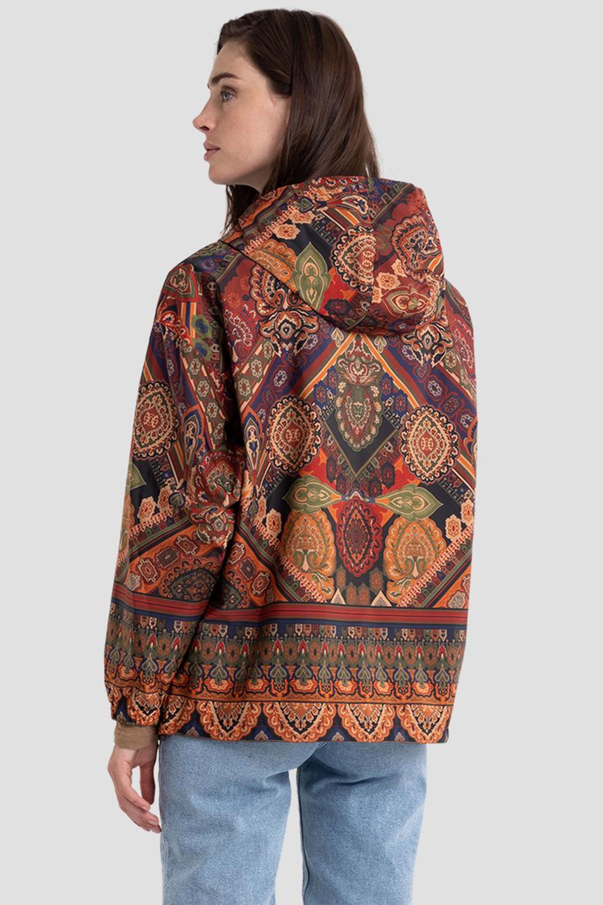 Replay Kapüşonlu Desenli İnce Mont-Libas Trendy Fashion Store