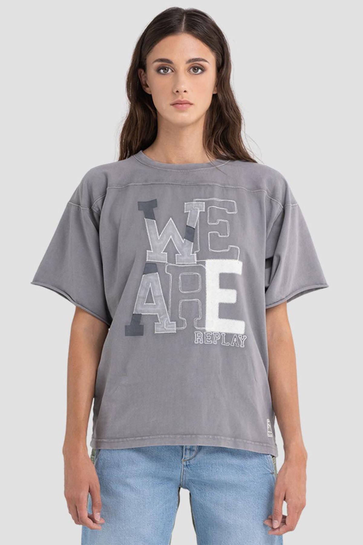 Replay Yuvarlak Yaka Logolu T-shirt-Libas Trendy Fashion Store