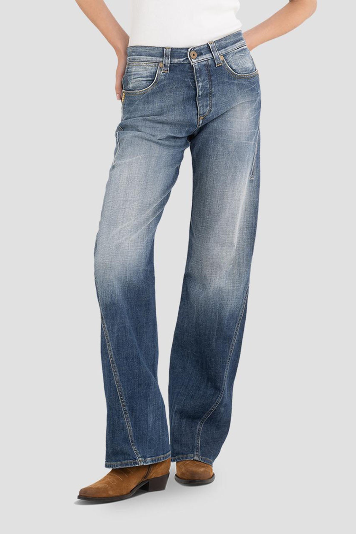 Replay Bootcut Yıkamalı Jeans-Libas Trendy Fashion Store