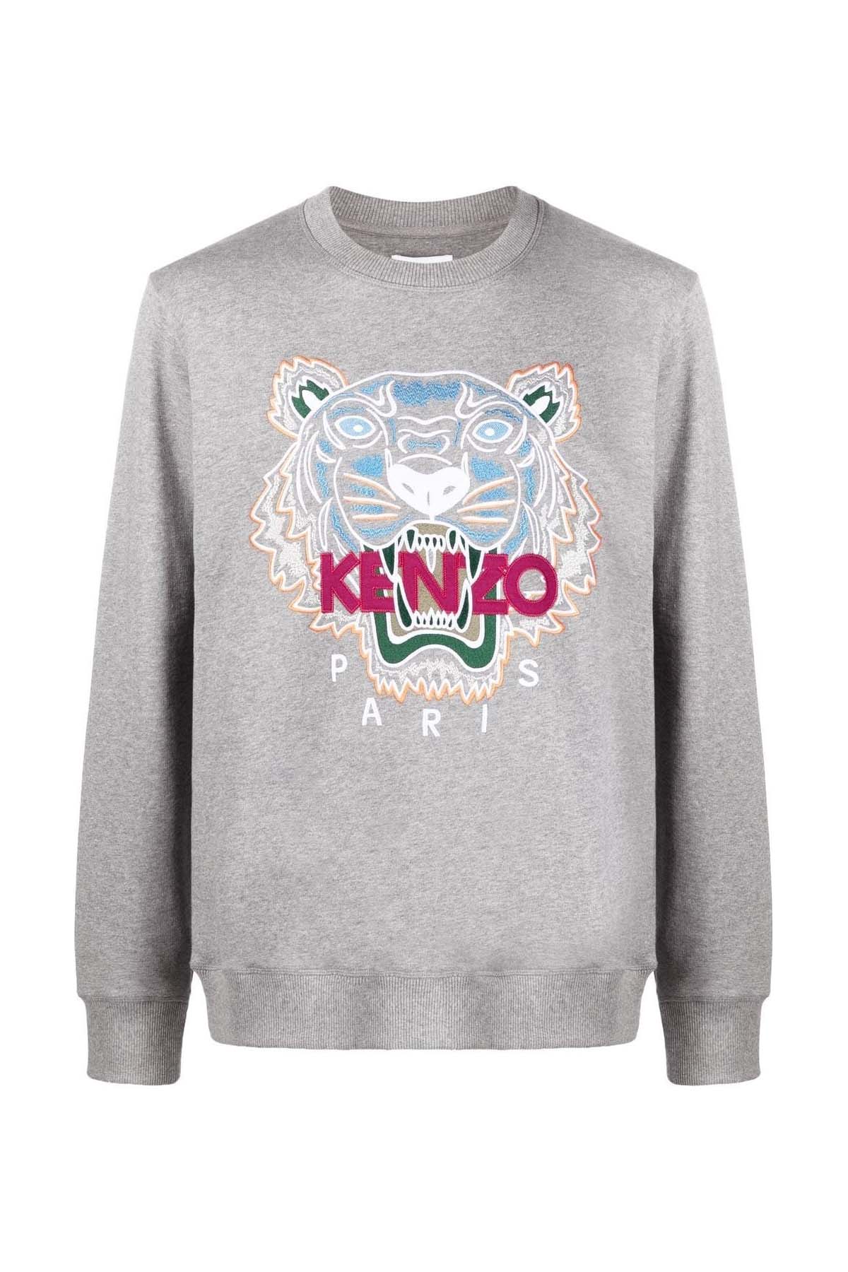 Kenzo Geniş Kesim Kaplan Logolu Sweatshirt-Libas Trendy Fashion Store