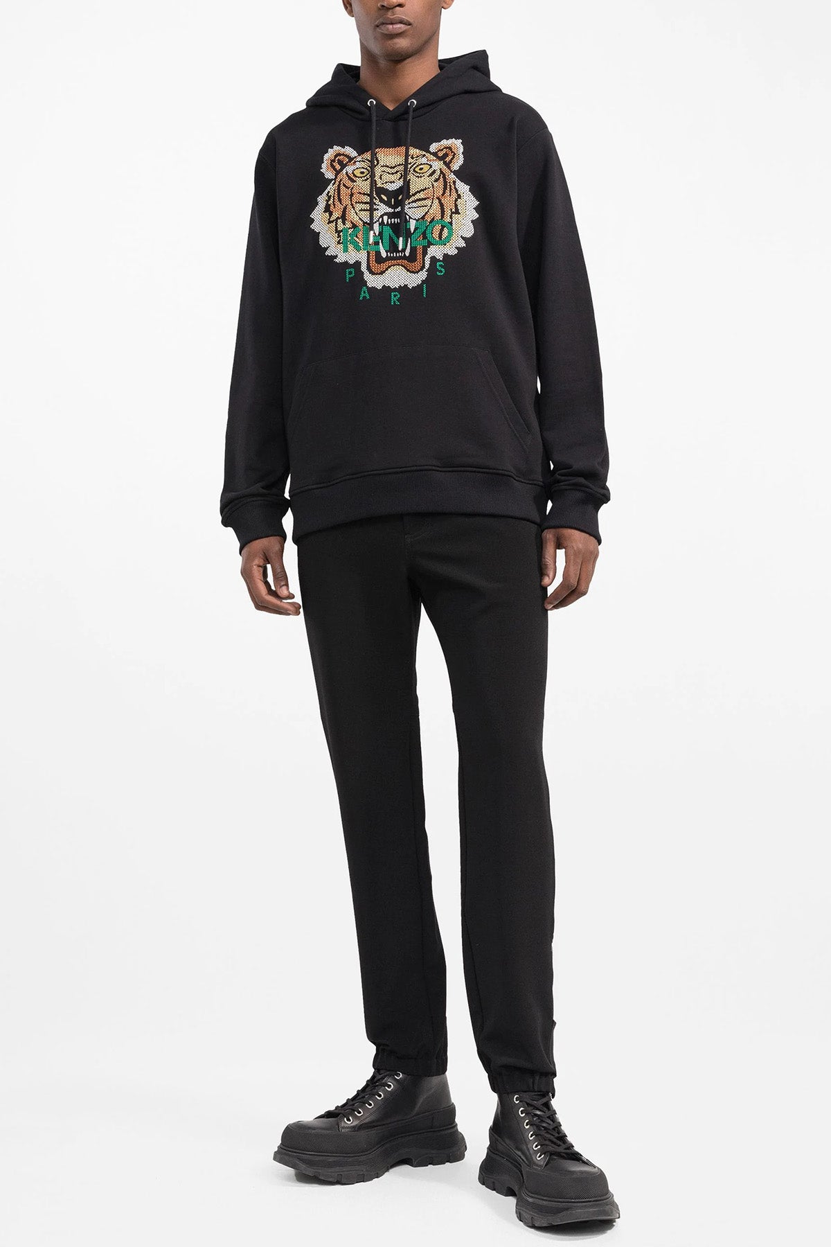 Kenzo Kaplan Logolu Kapüşonlu Sweatshirt-Libas Trendy Fashion Store