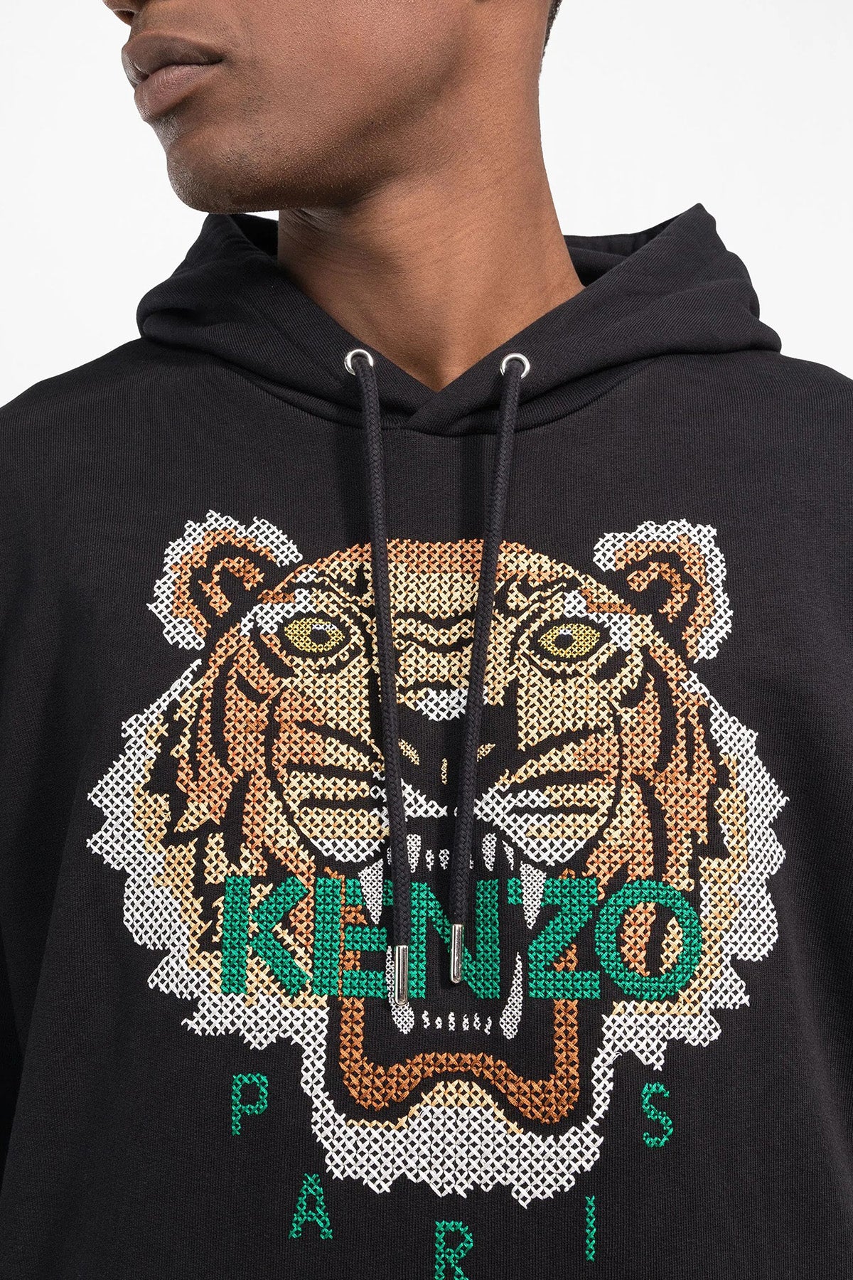 Kenzo Kaplan Logolu Kapüşonlu Sweatshirt-Libas Trendy Fashion Store
