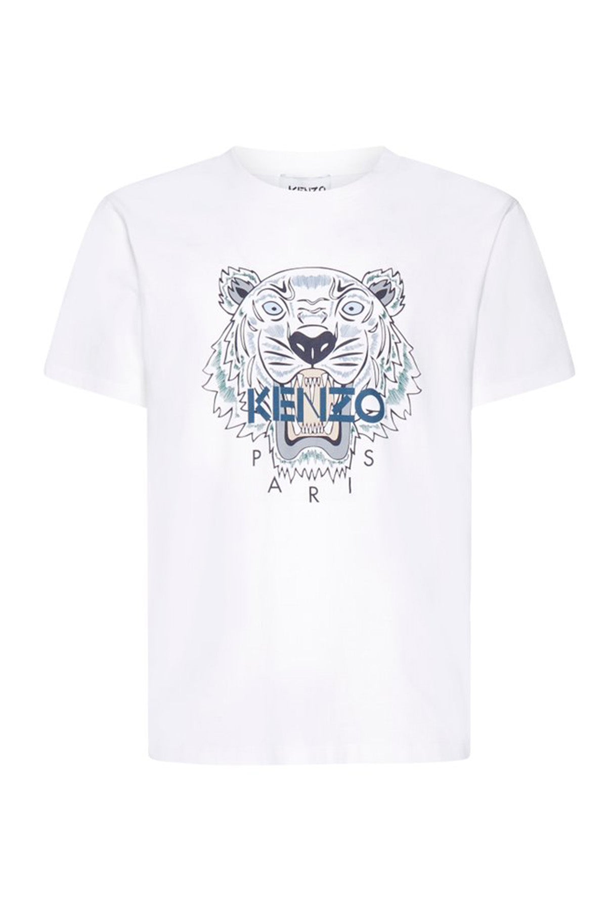 Kenzo Yuvarlak Yaka Kaplan Logolu T-shirt-Libas Trendy Fashion Store