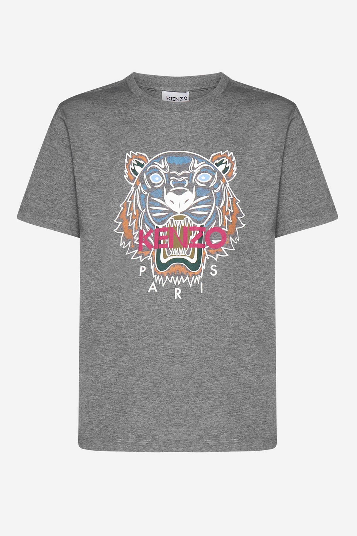 Kenzo Yuvarlak Yaka Kaplan Logolu T-shirt-Libas Trendy Fashion Store