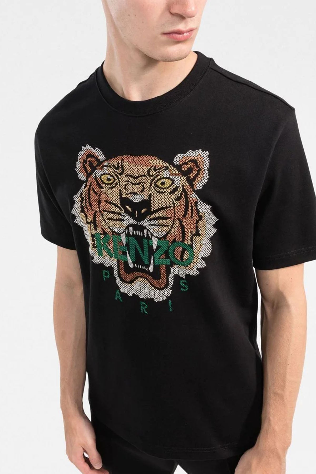 Kenzo Nakış Kaplan Logolu T-shirt-Libas Trendy Fashion Store