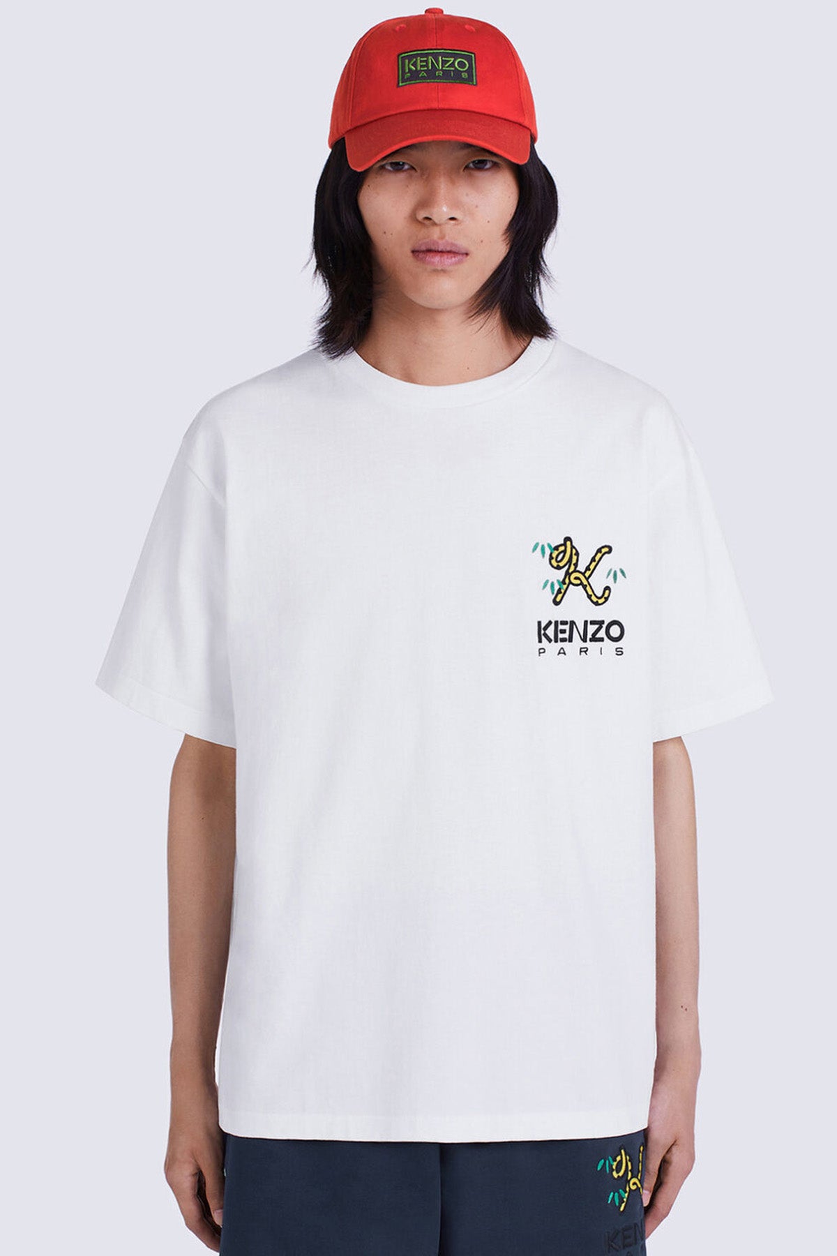Kenzo Geniş Kesim Kaplan Kuyruğu Armalı K Logolu T-shirt-Libas Trendy Fashion Store