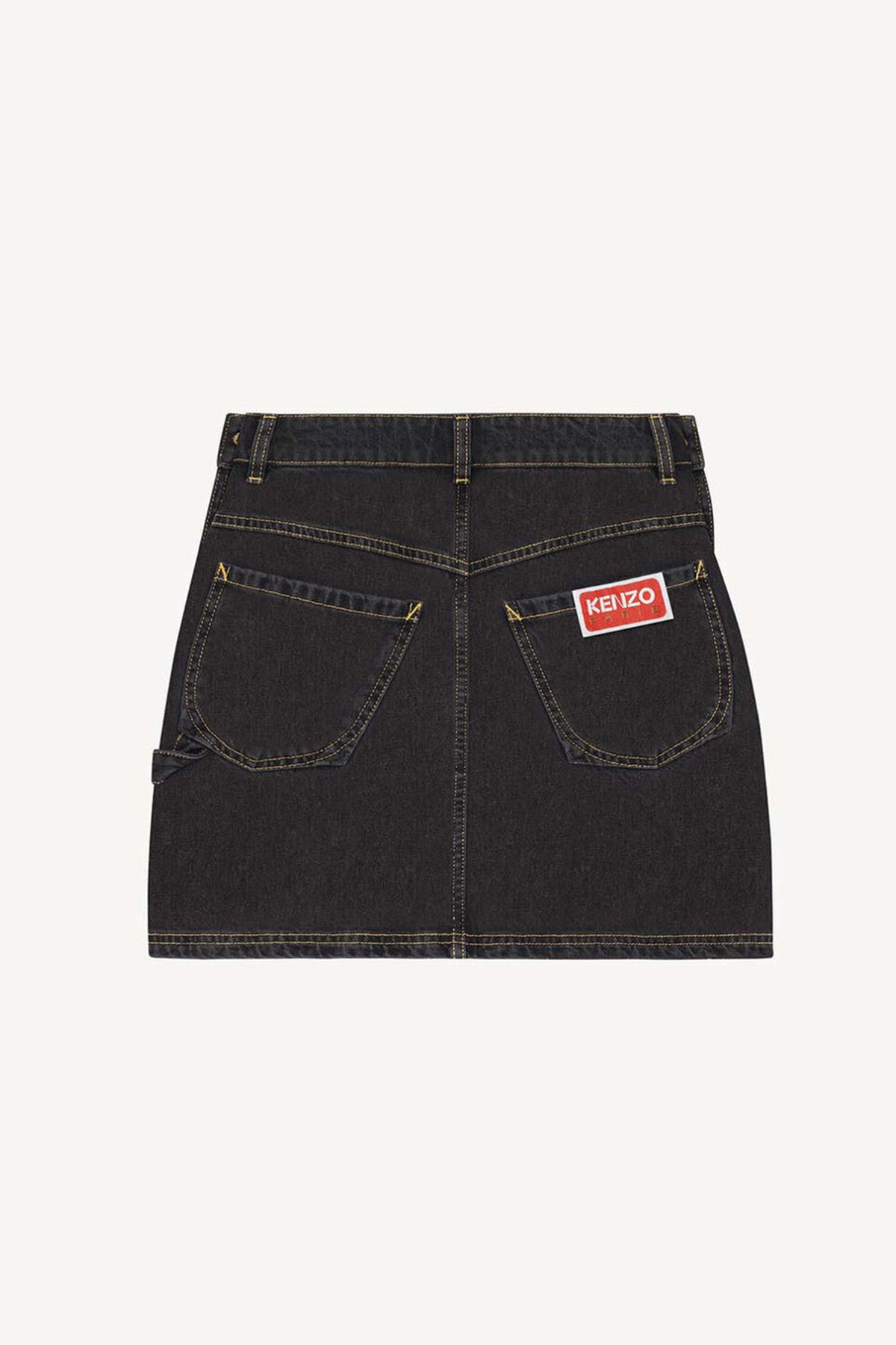 Kenzo Boke Flower Logolu Denim Mini Etek-Libas Trendy Fashion Store