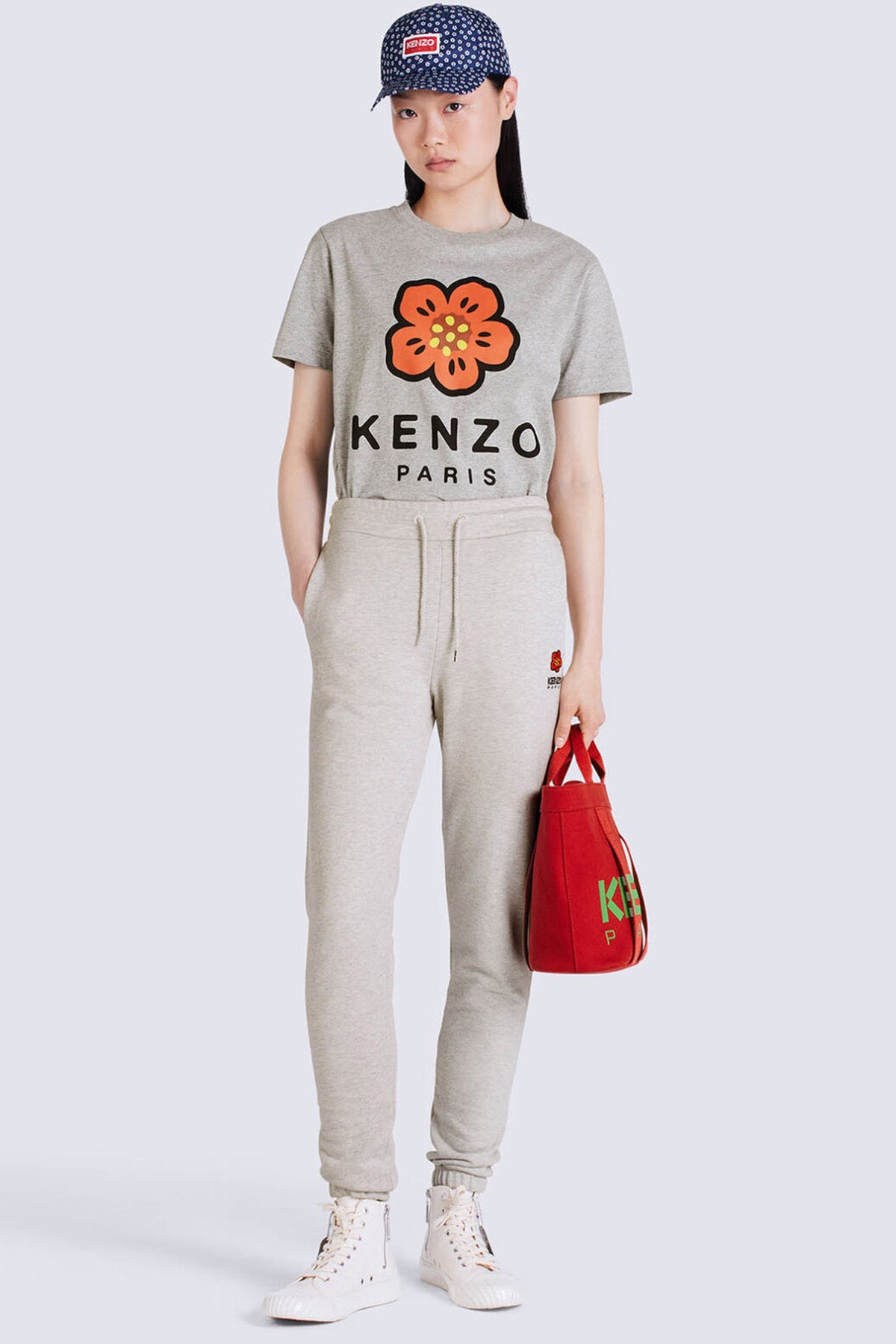 Kenzo Beli Lastikli Boke Flower Logolu Eşofman Altı-Libas Trendy Fashion Store
