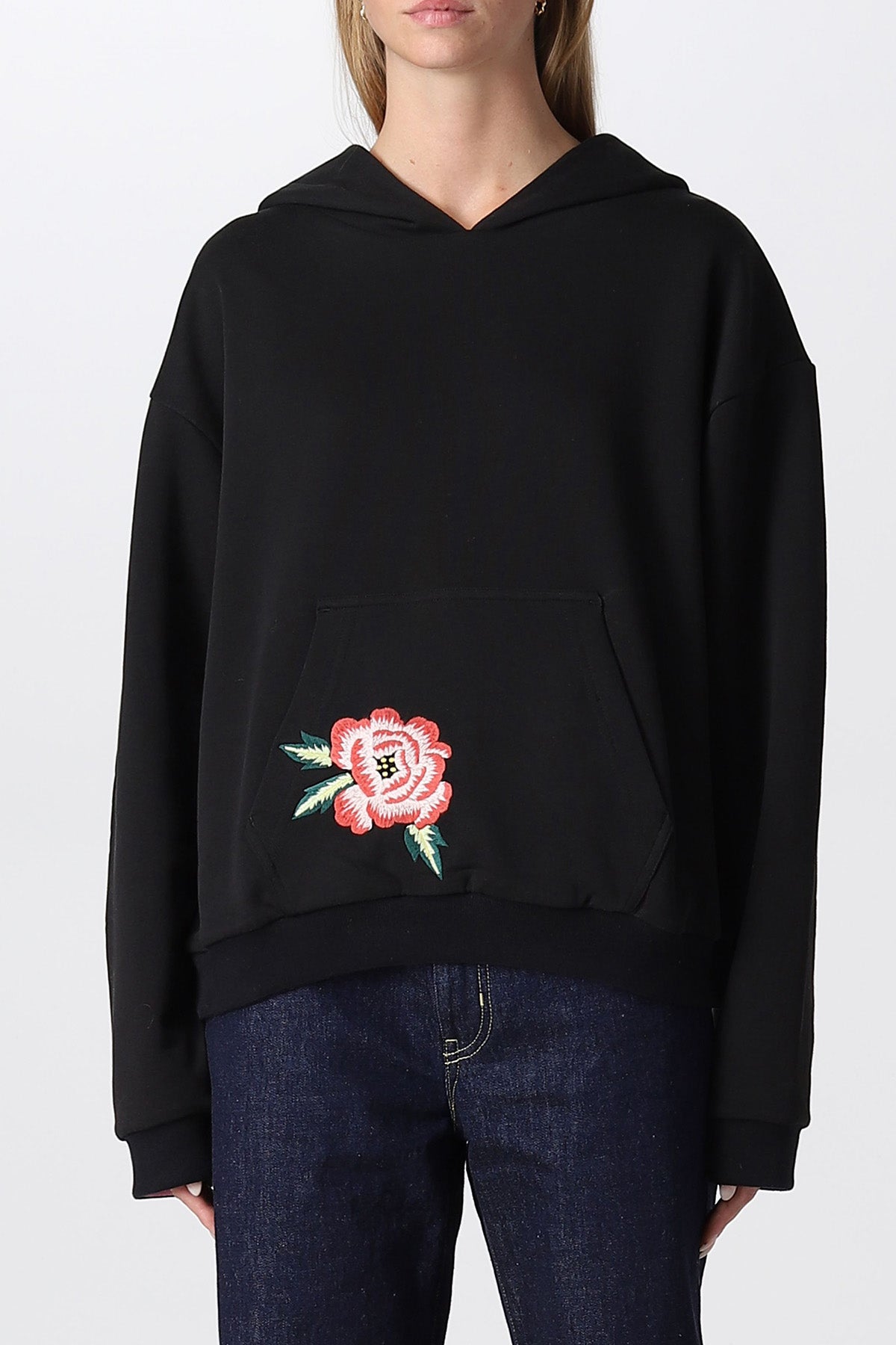 Kenzo Çift Taraflı Geniş Kesim Kapüşonlu Streç Sweatshirt-Libas Trendy Fashion Store