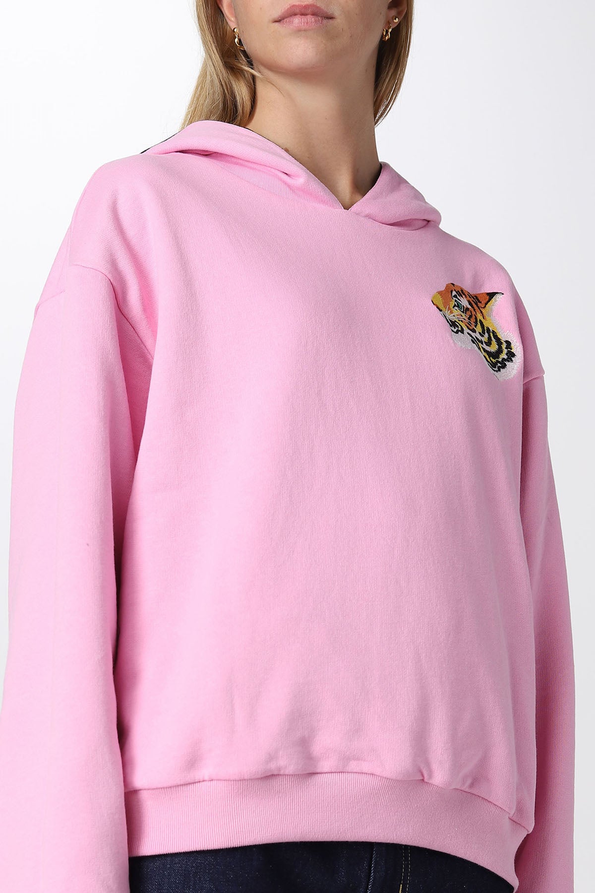 Kenzo Çift Taraflı Geniş Kesim Kapüşonlu Streç Sweatshirt-Libas Trendy Fashion Store