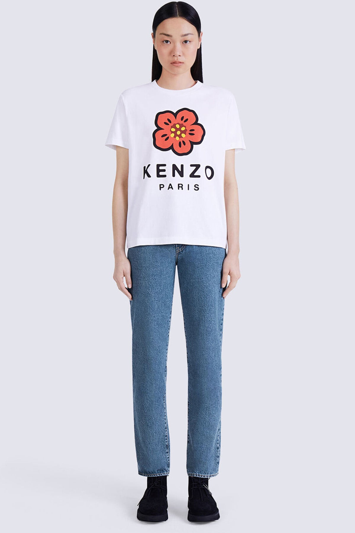Kenzo Big Boke Flower Logolu T-shirt-Libas Trendy Fashion Store