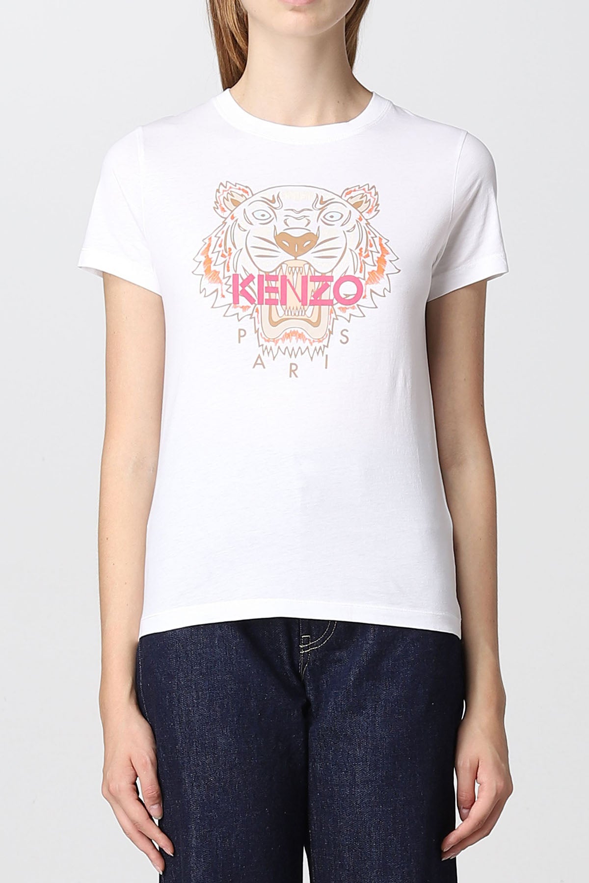 Kenzo Kaplan Logolu T-shirt-Libas Trendy Fashion Store