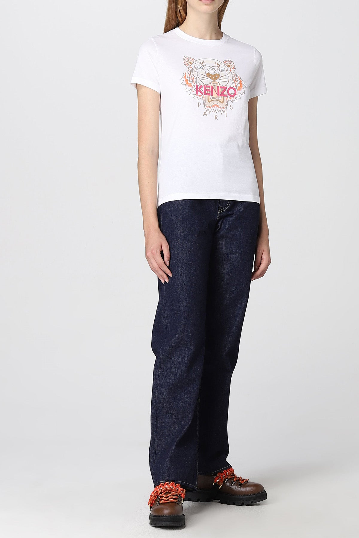 Kenzo Kaplan Logolu T-shirt-Libas Trendy Fashion Store