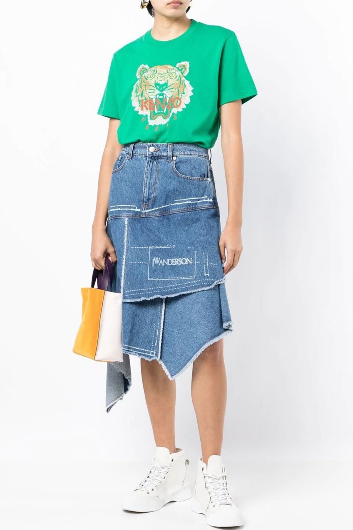 Kenzo Nakış Kaplan Logolu T-shirt-Libas Trendy Fashion Store