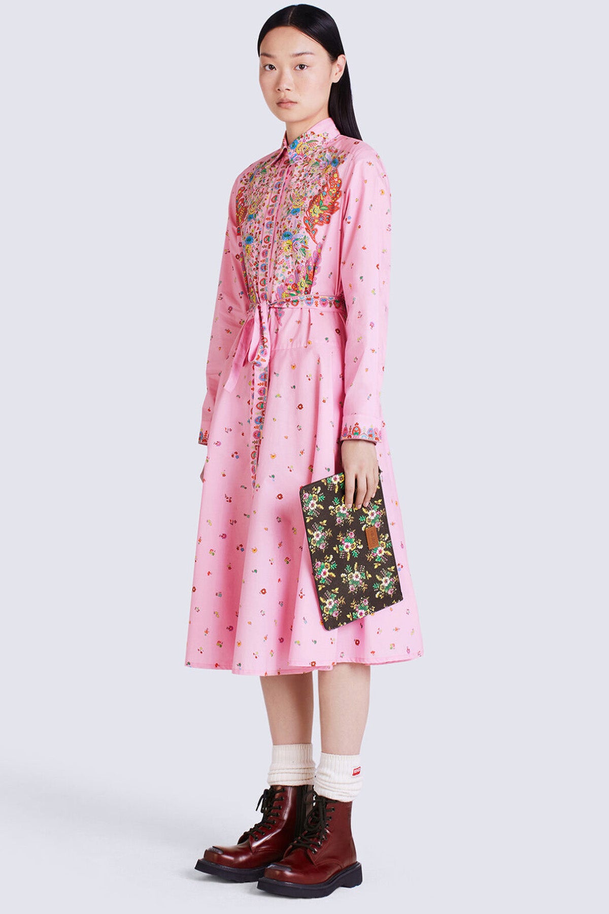 Kenzo Pop Bouquet Desenli Clutch Çanta-Libas Trendy Fashion Store