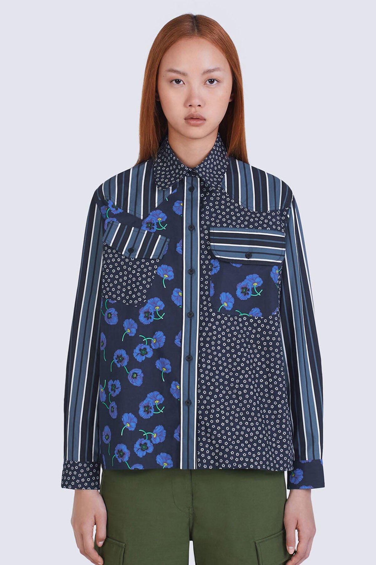 Kenzo Cep Detaylı Desenli Gömlek-Libas Trendy Fashion Store