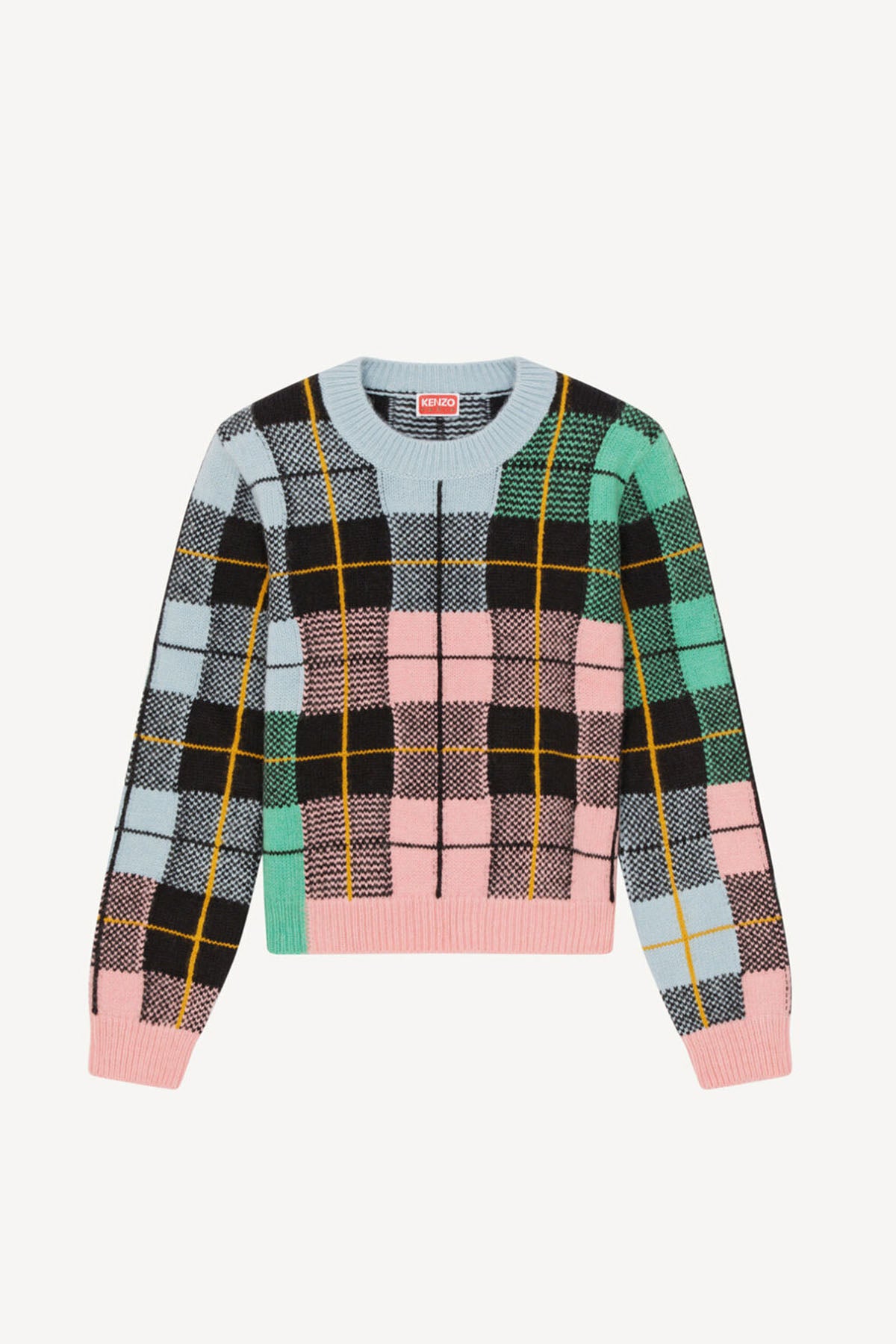 Kenzo Ekoseli Örgü Triko-Libas Trendy Fashion Store