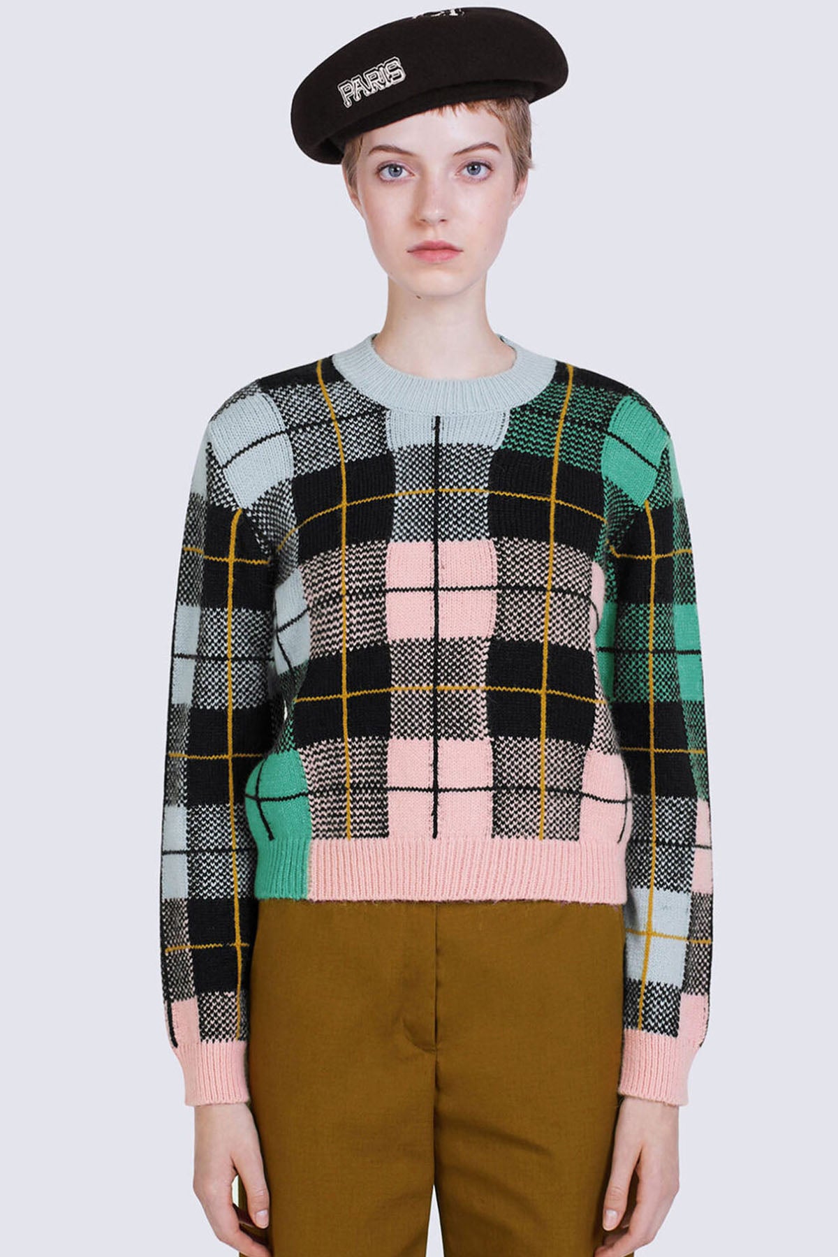 Kenzo Ekoseli Örgü Triko-Libas Trendy Fashion Store