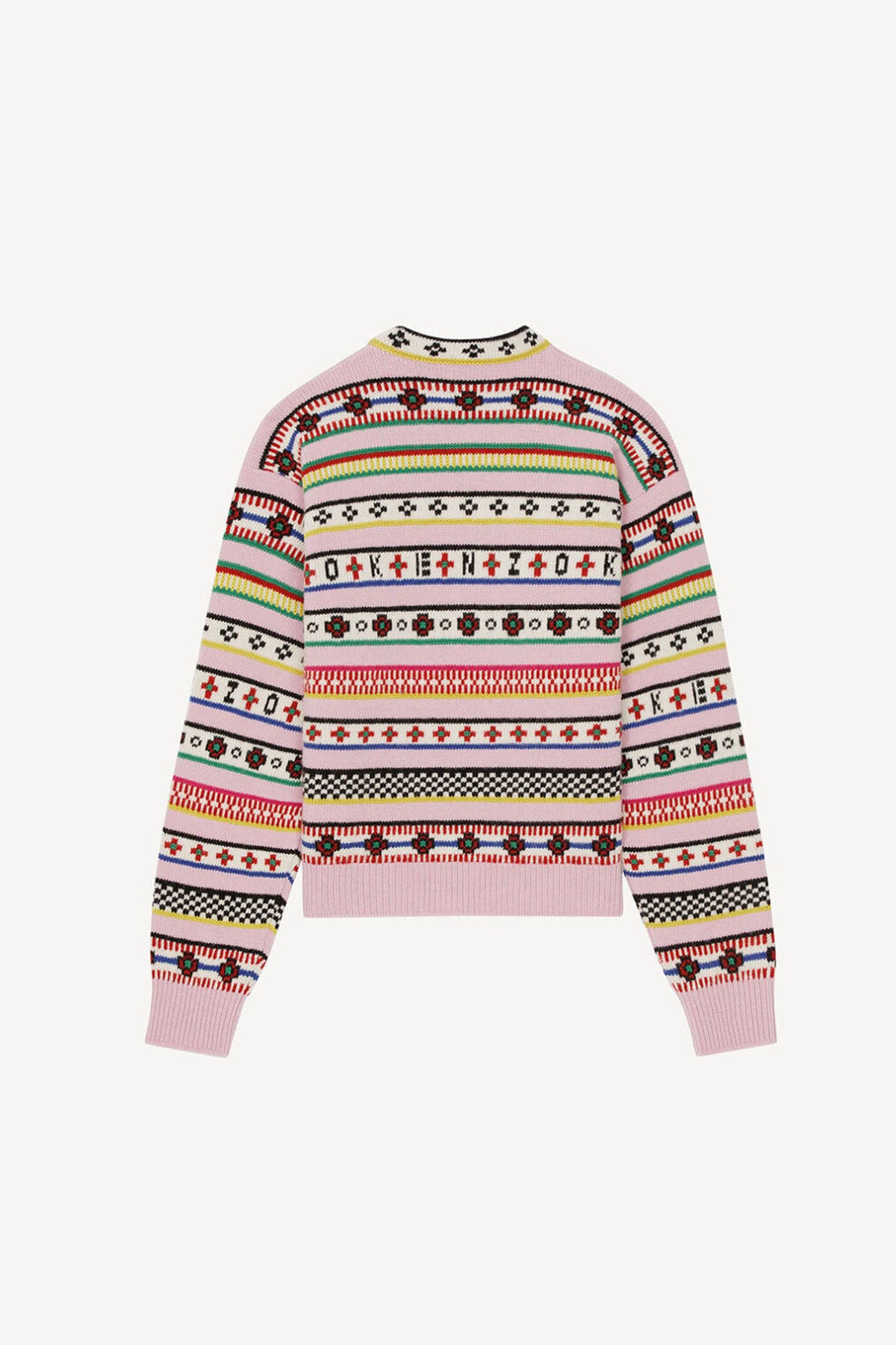 Kenzo Fair Isle Desenli Örgü Yün Triko-Libas Trendy Fashion Store