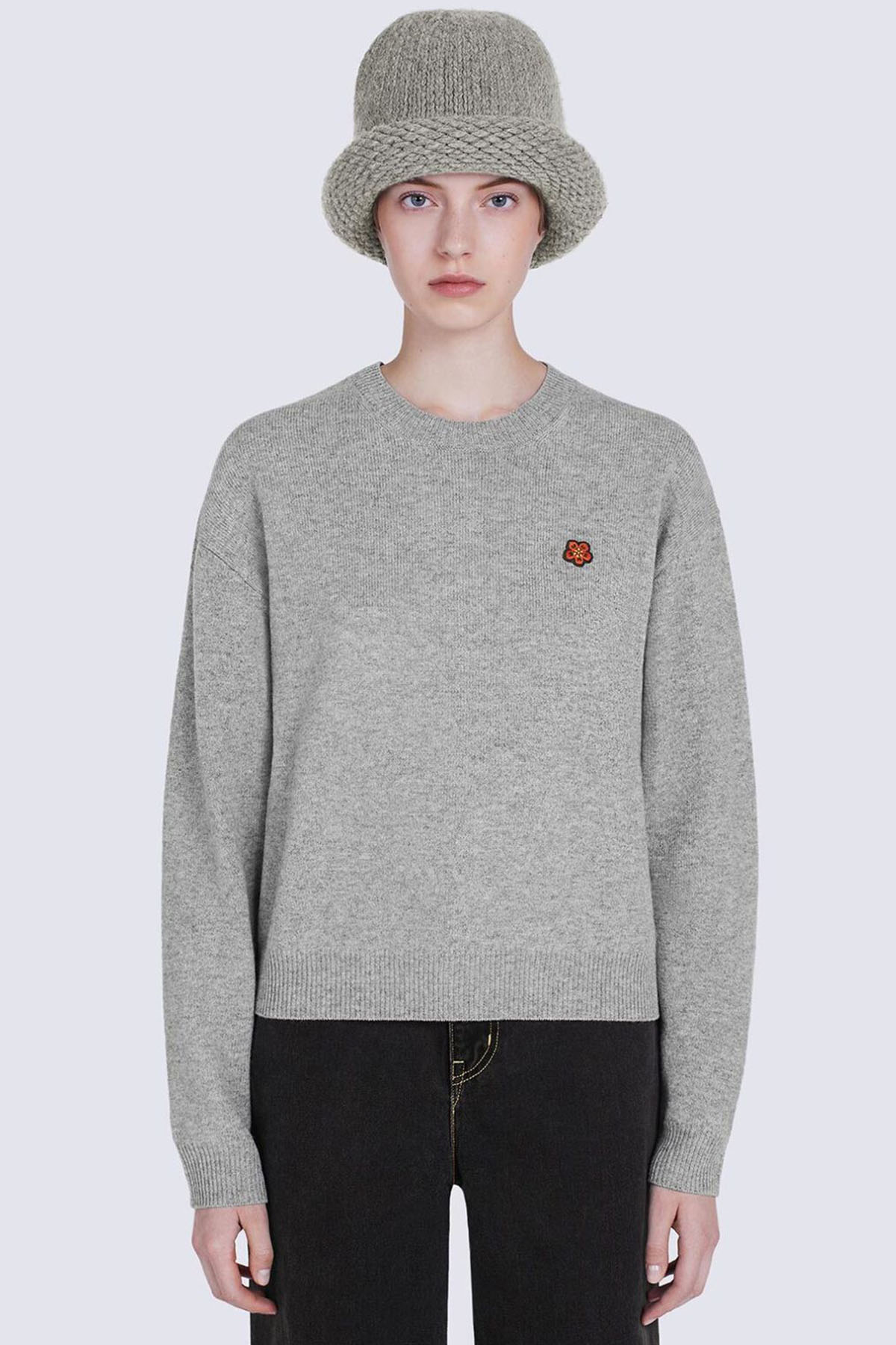 Kenzo Boke Flower Logolu Yün Triko-Libas Trendy Fashion Store