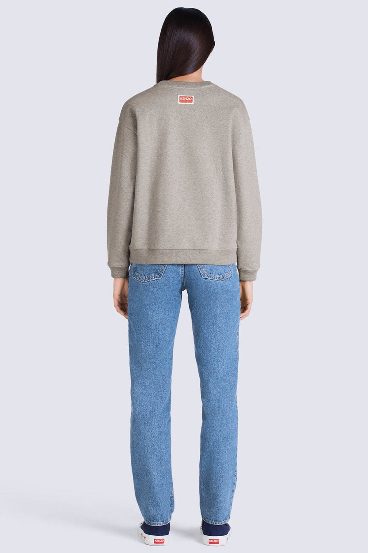 Kenzo Boke Flower Logolu Yuvarlak Yaka Sweatshirt-Libas Trendy Fashion Store