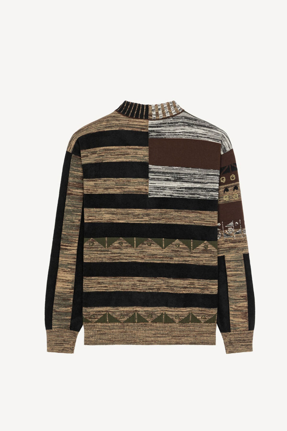 Kenzo V Yaka Desenli Yün Triko-Libas Trendy Fashion Store