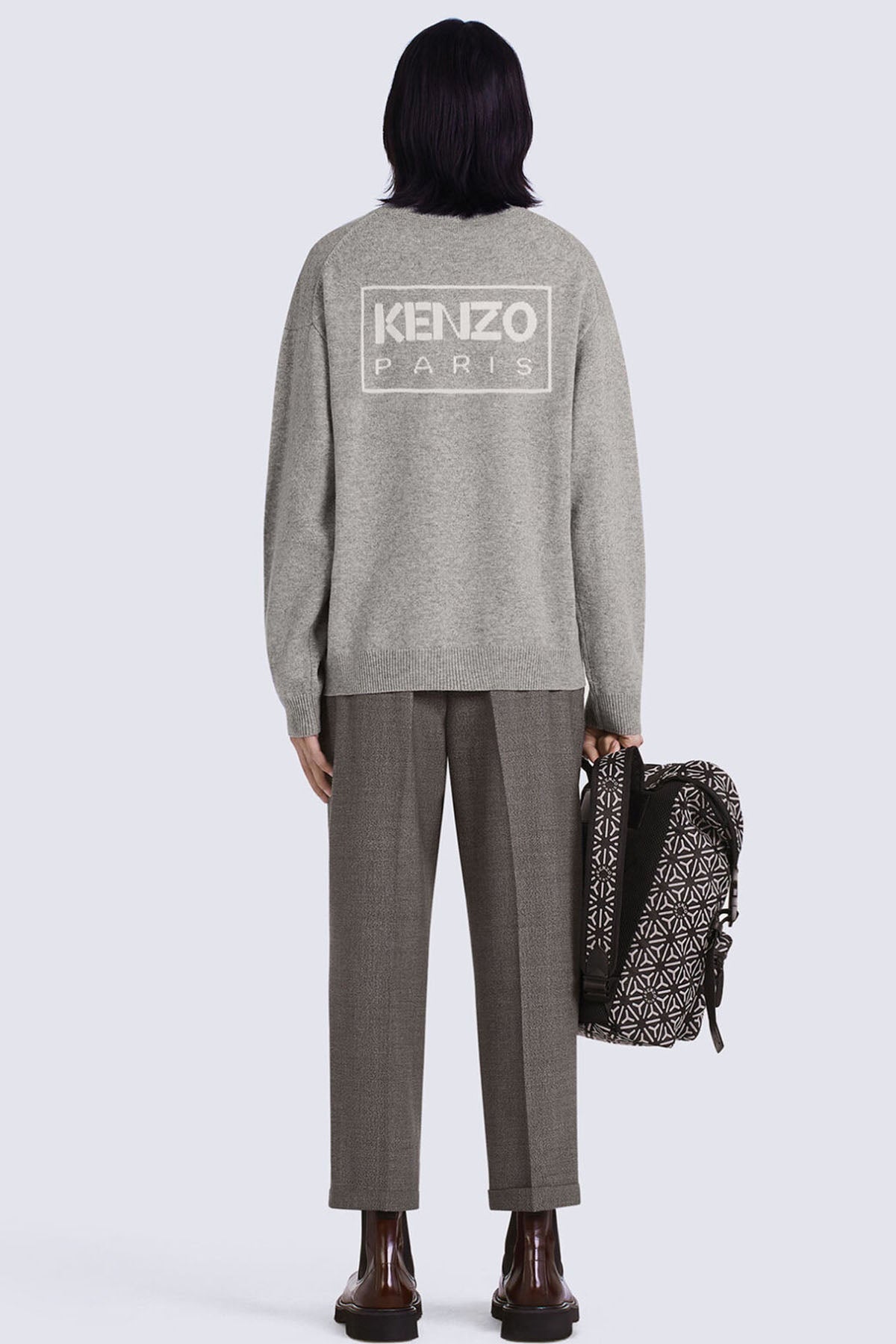 Kenzo Yuvarlak Yaka Boke Flower Logolu Yün Triko-Libas Trendy Fashion Store