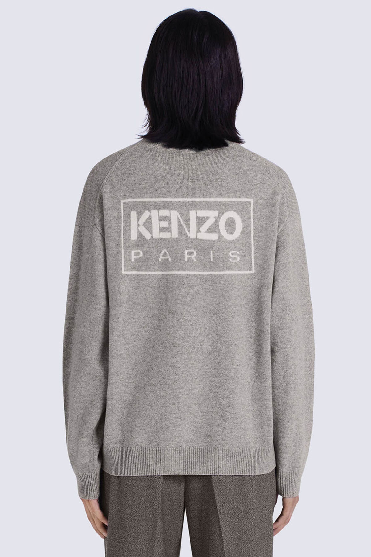 Kenzo Yuvarlak Yaka Boke Flower Logolu Yün Triko-Libas Trendy Fashion Store