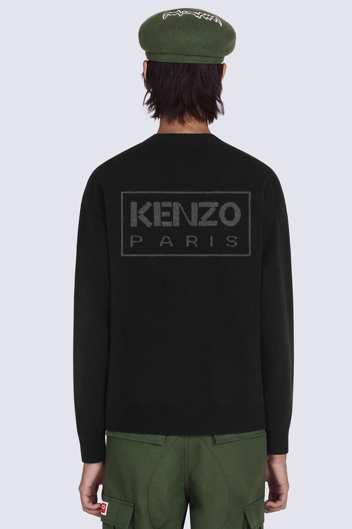 Kenzo Yuvarlak Yaka Boke Flower Logolu Yün Triko-Libas Trendy Fashion Store