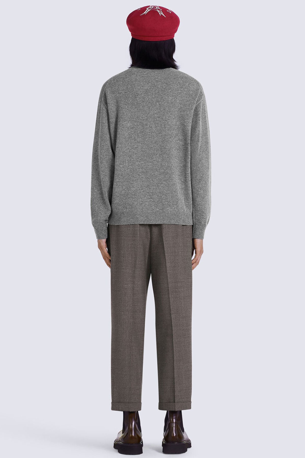 Kenzo Yuvarlak Yaka Boke Flower Logolu Yün Triko-Libas Trendy Fashion Store