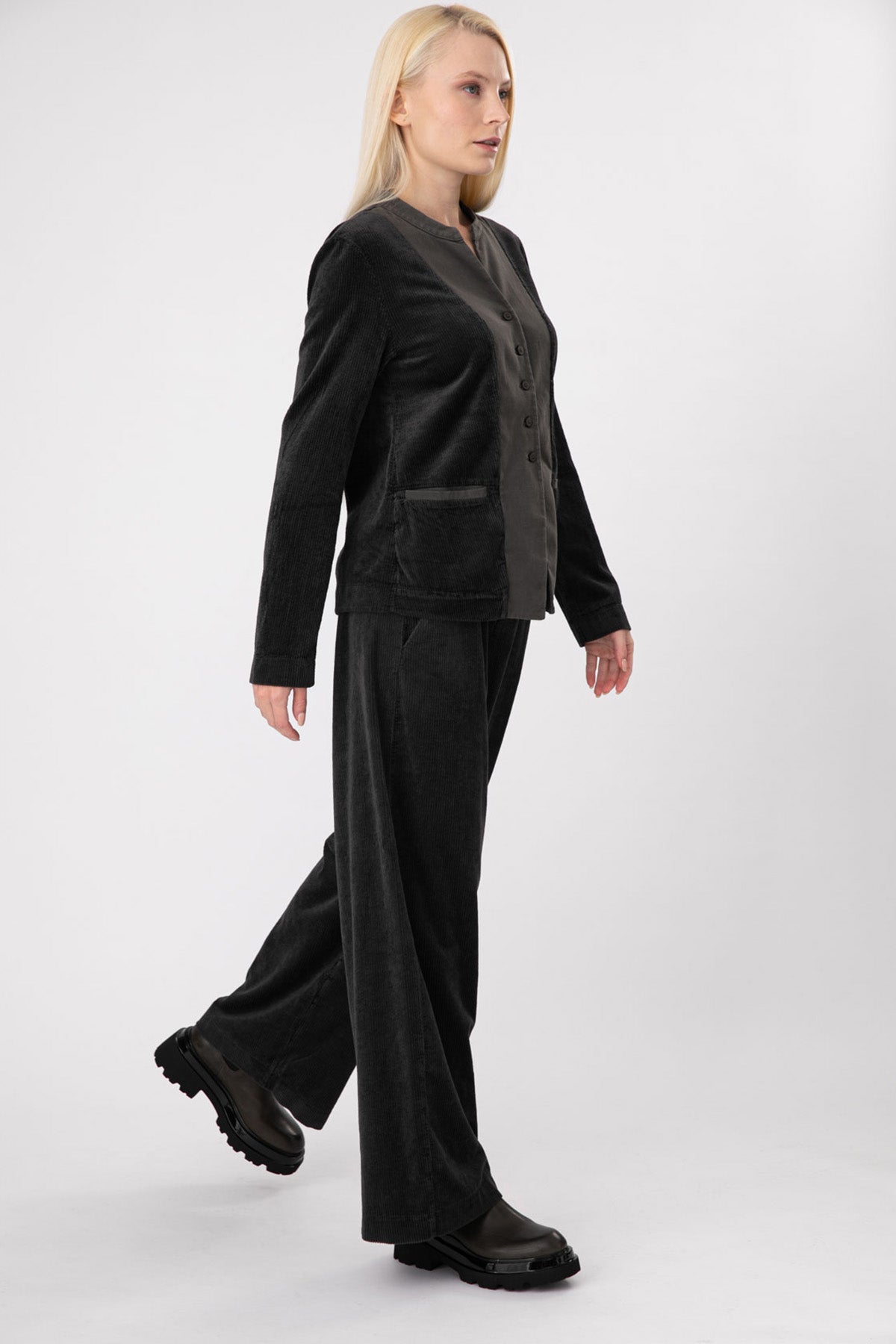 Transit Fitilli Kadife Pantolon