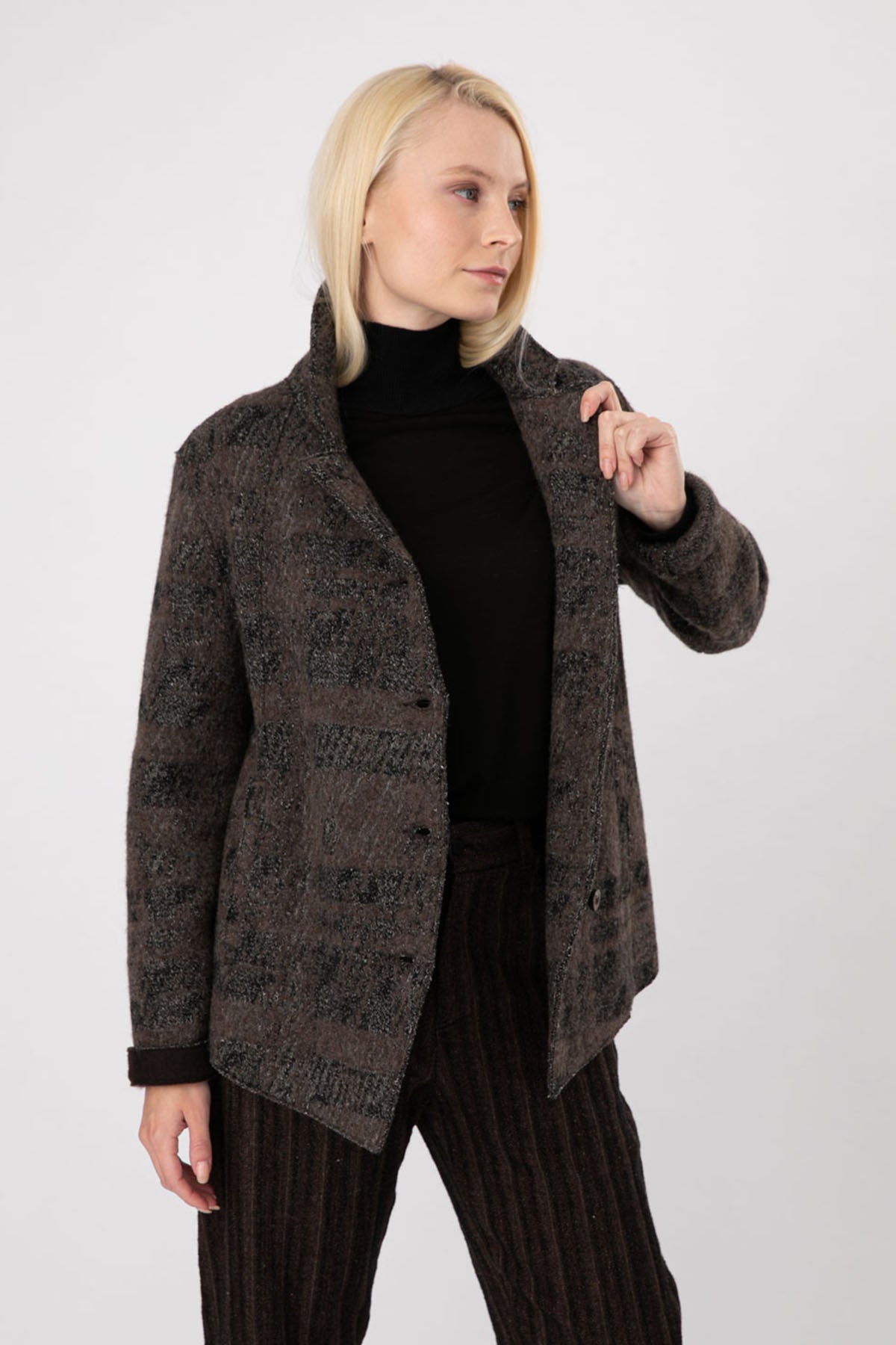 Transit Kruvaze Yün Ceket-Libas Trendy Fashion Store