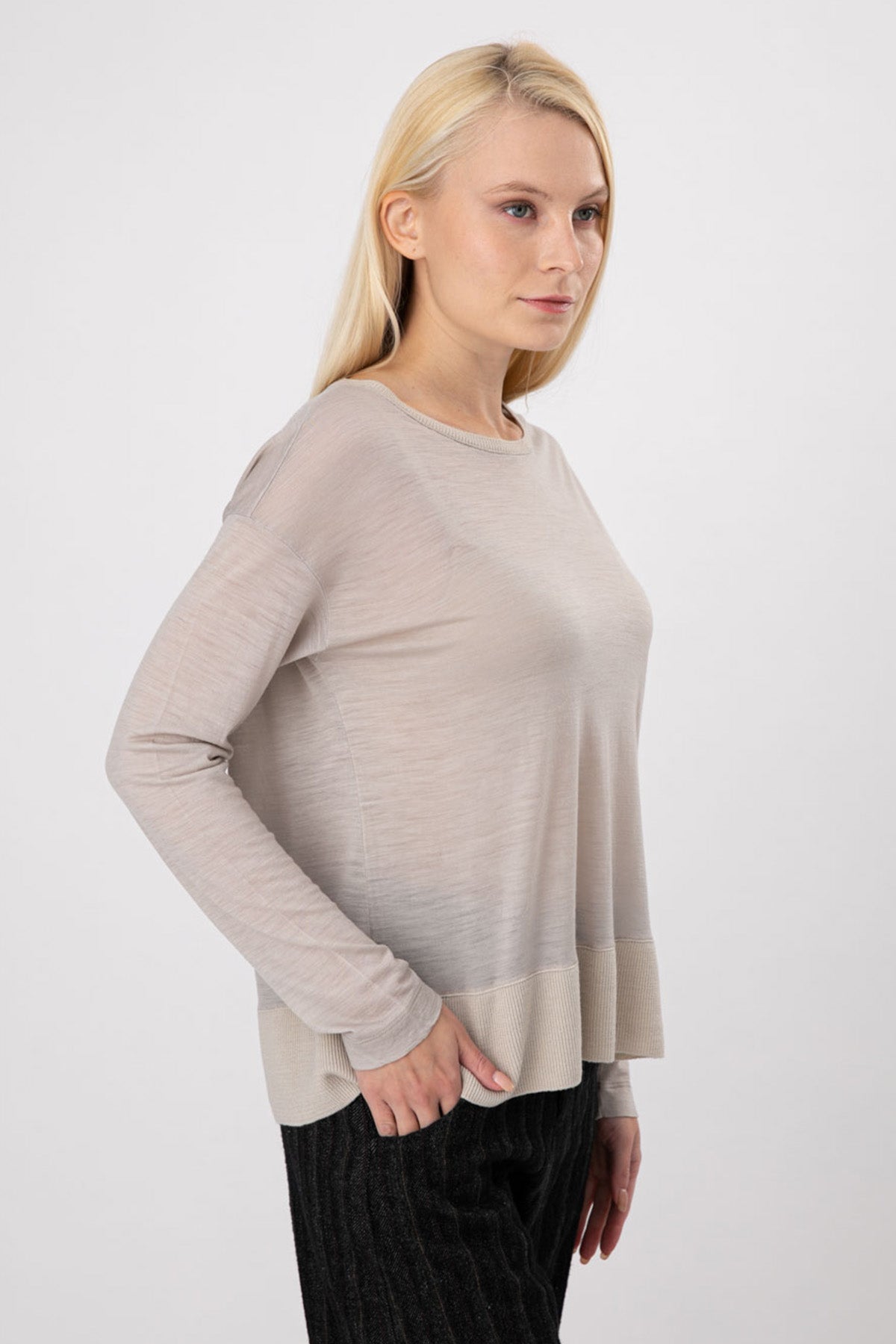 Transit Sırttan Düğmeli Yün Triko-Libas Trendy Fashion Store