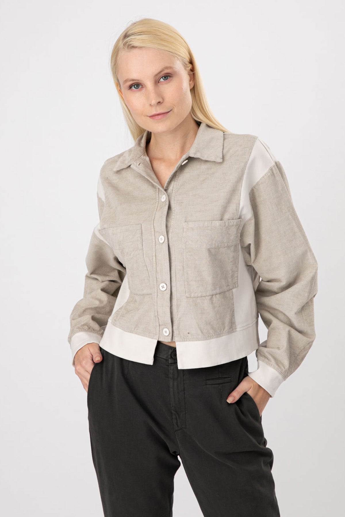 Transit Ketenli Fitilli Kadife Ceket-Libas Trendy Fashion Store